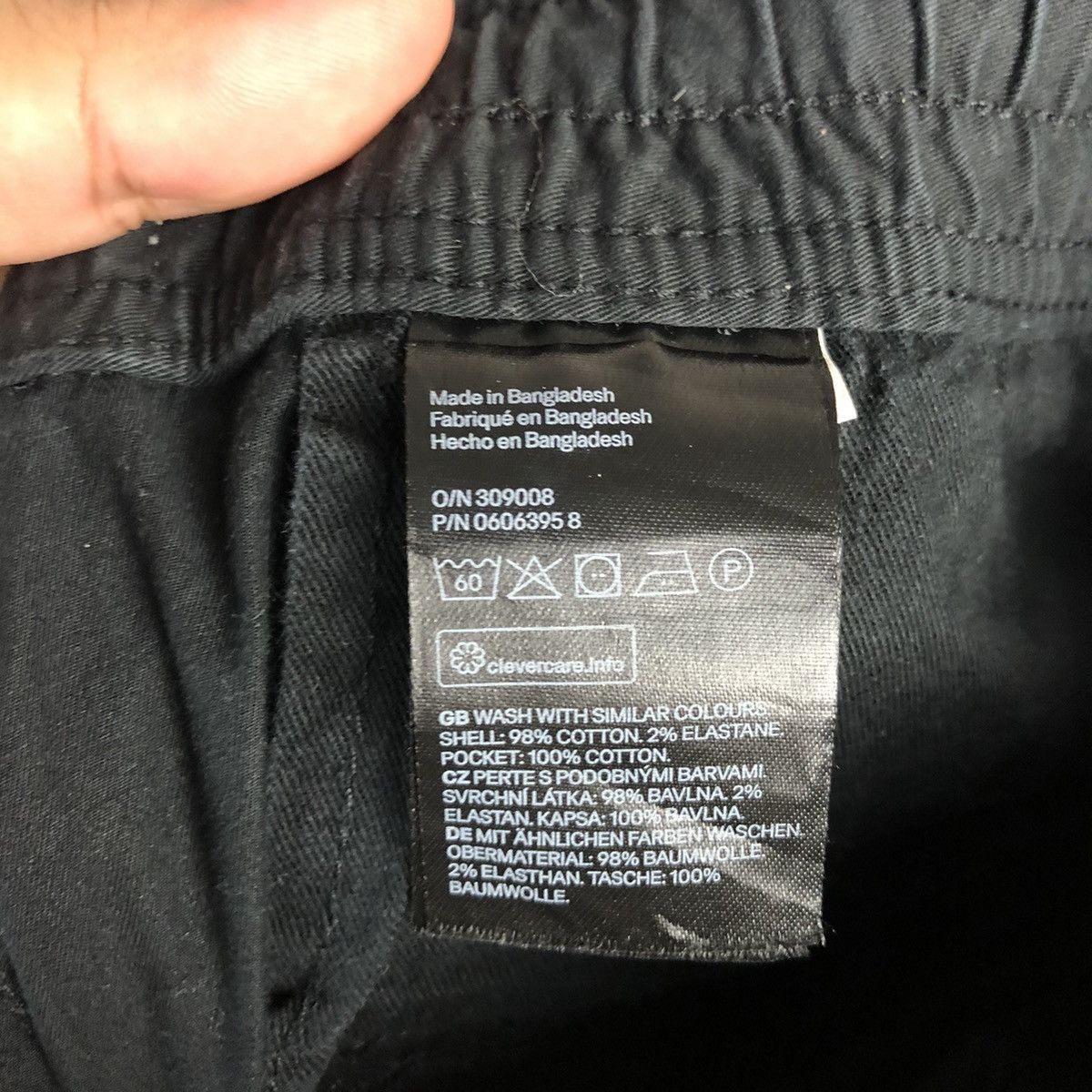 Japanese Brand H&M Black Cargo Multipocket Joggers Pants #A121 Size US 34 / EU 50 - 21 Thumbnail