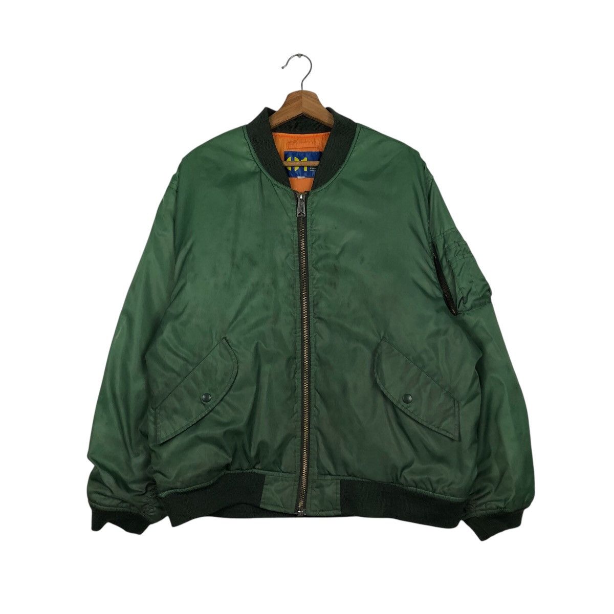Japanese Brand Vintage Reversible Bomber Jacket Plus One Issey Miyake Ma-1 Size US M / EU 48-50 / 2 - 2 Thumbnail