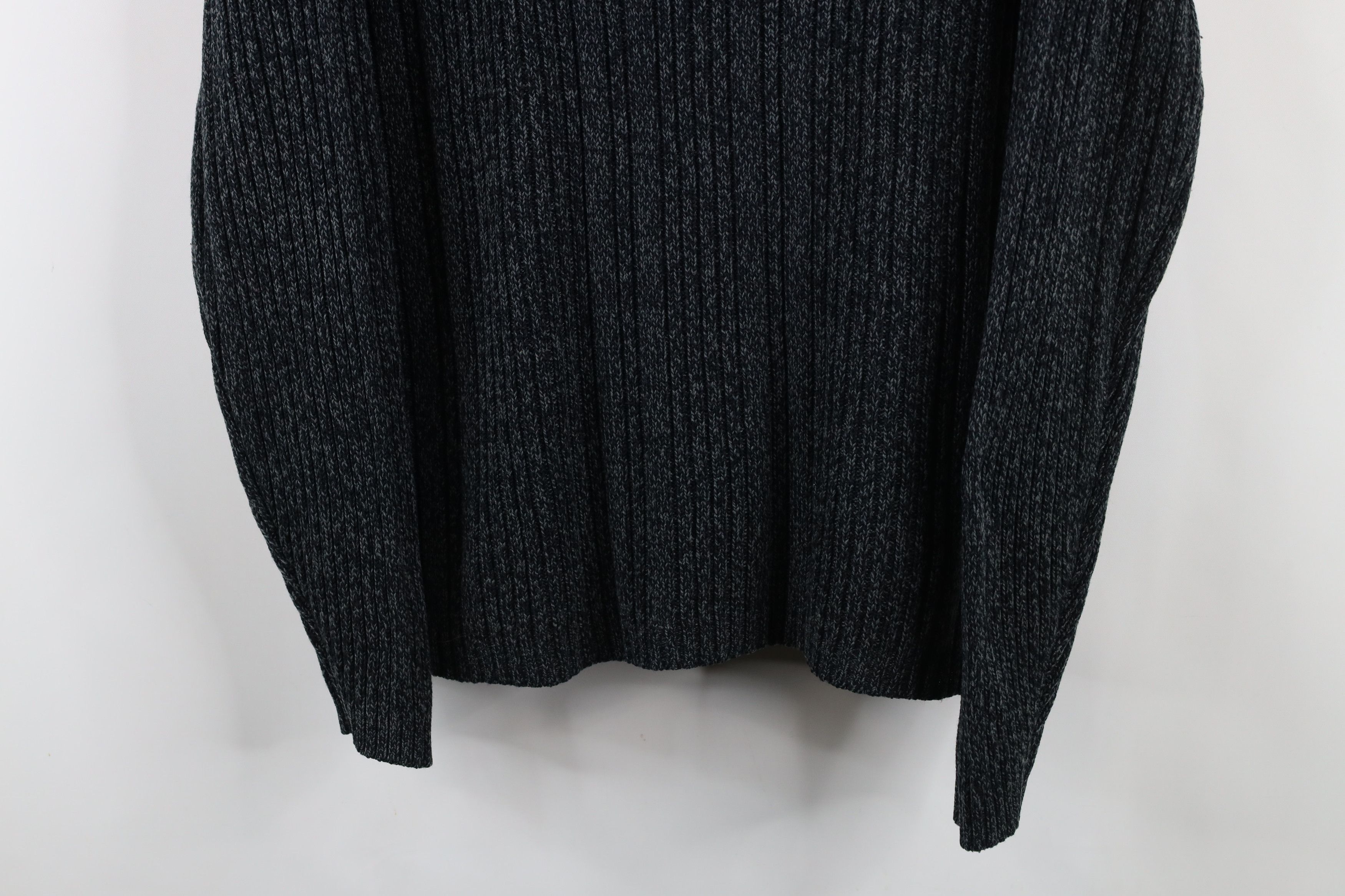 Vintage Vintage 90s Streetwear Striped Ribbed Knit Mock Neck Sweater Size US XL / EU 56 / 4 - 3 Thumbnail