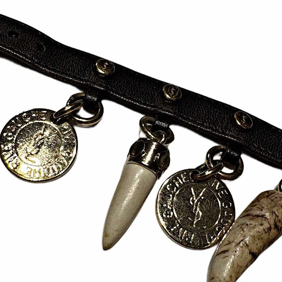 Yves Saint Laurent Authentic YSL Rive Gauche Medallion Horn Bracelet Size ONE SIZE - 5 Thumbnail