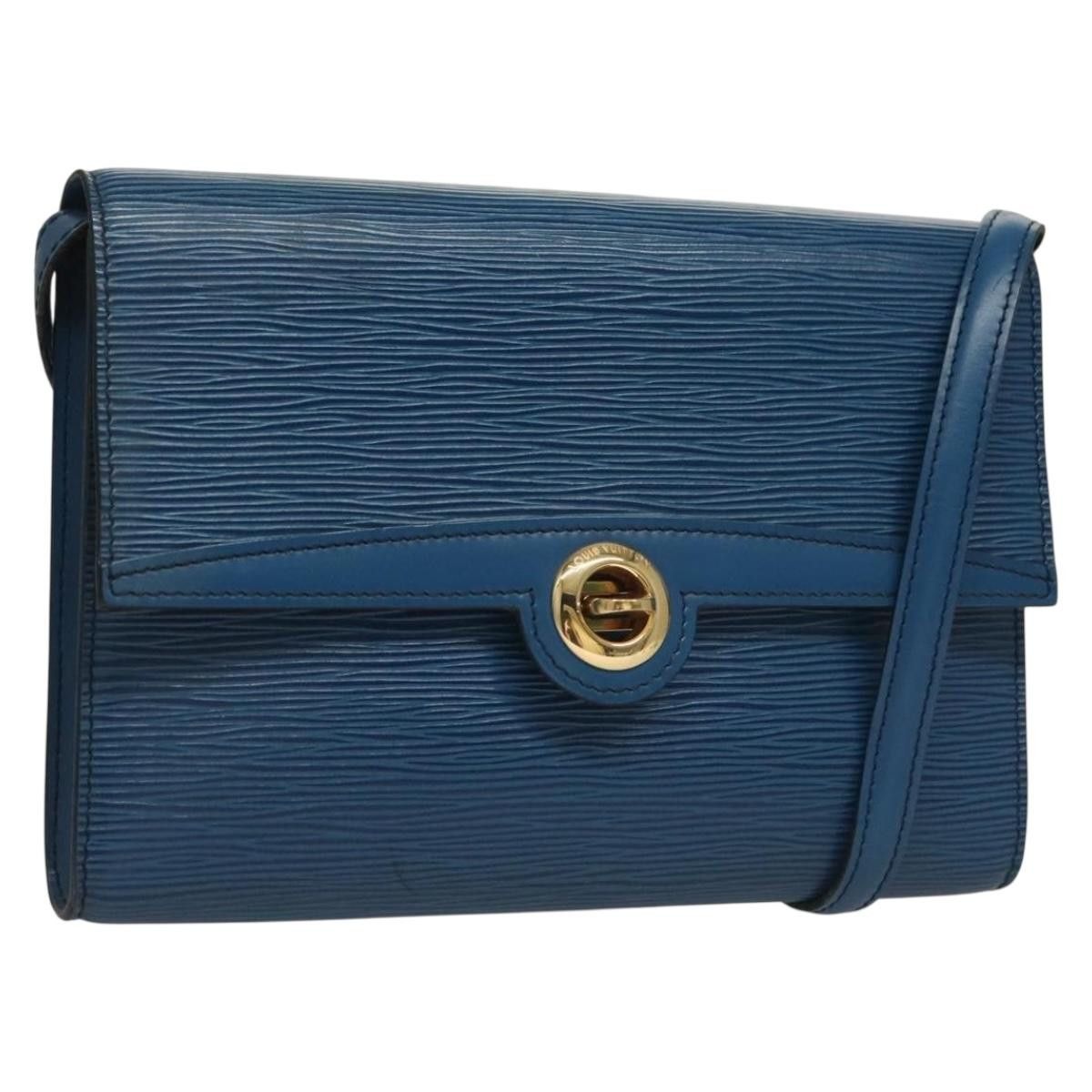 Louis Vuitton LOUIS VUITTON Epi Pochette Arche Shoulder Bag Blue M52575 Size ONE SIZE - 1 Thumbnail