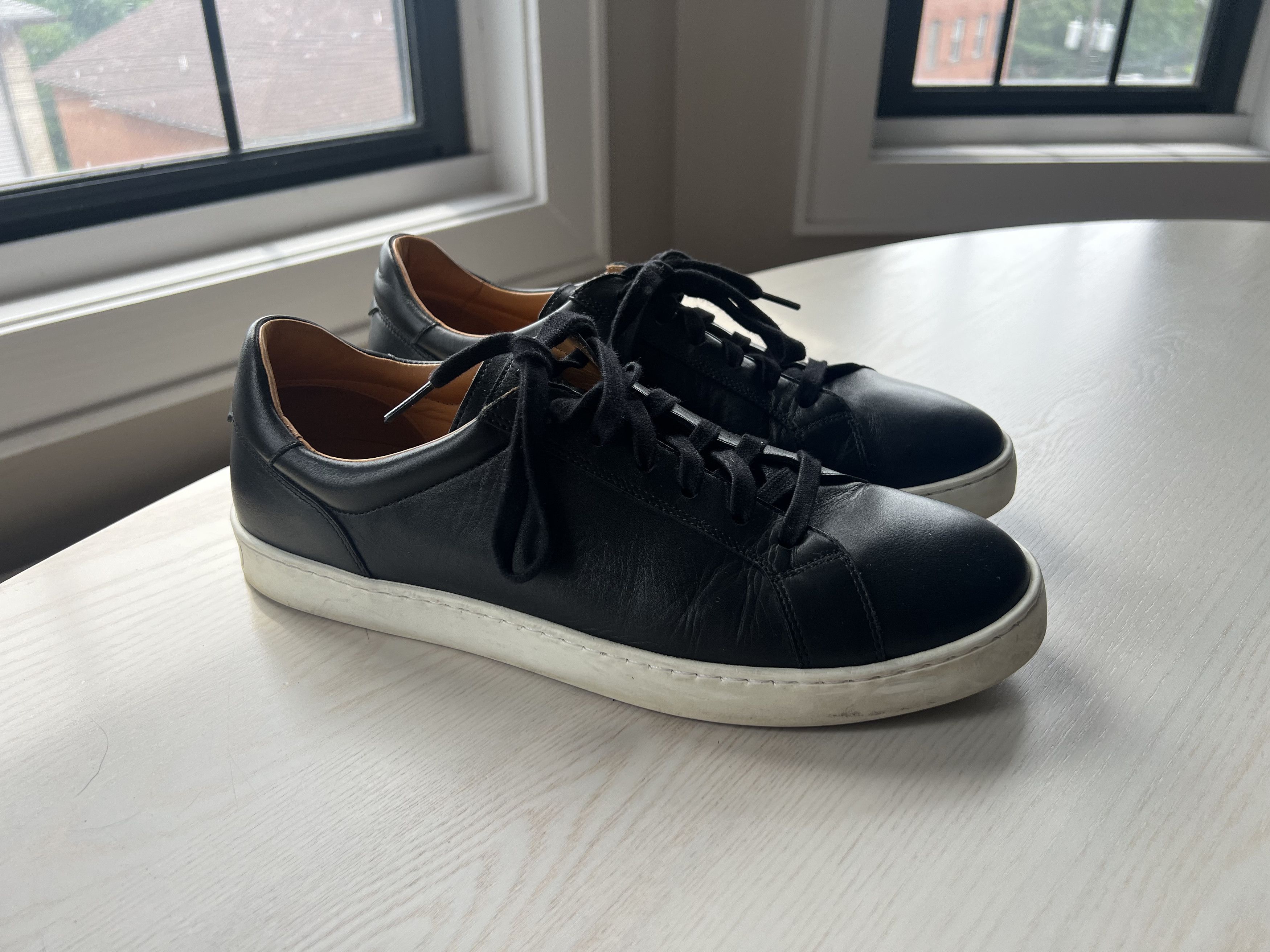 Magnanni Costa Lo Black Leather Sneaker Size US 10 / EU 43 - 3 Thumbnail