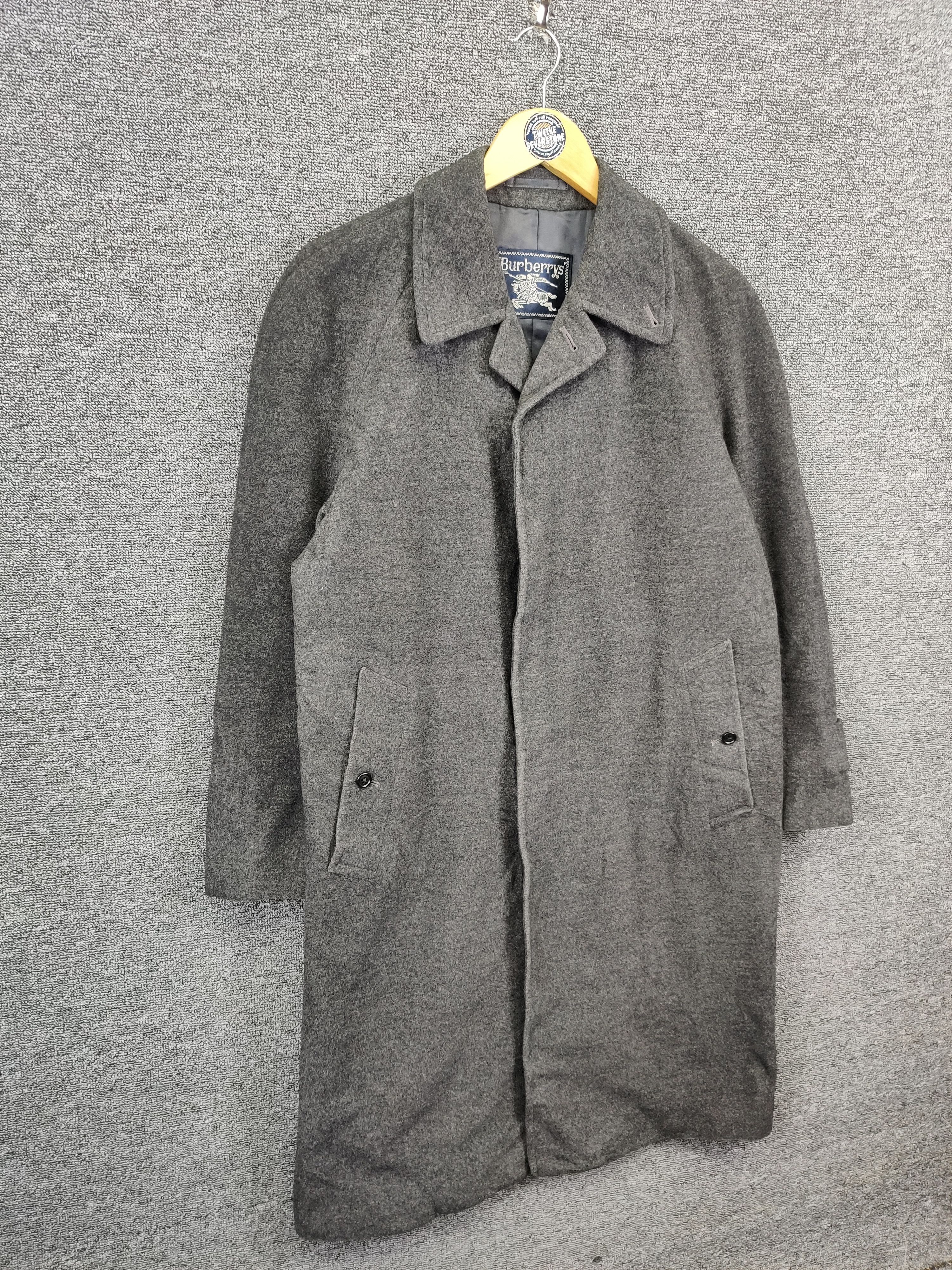 Burberry Vintage Burberry Herringbone Wool Long Coat Size US L / EU 52-54 / 3 - 5 Thumbnail
