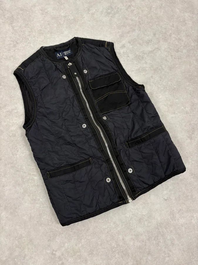 Armani 2000s Armani Navy AJ Tactical Vest Size US S / EU 44-46 / 1 - 4 Thumbnail