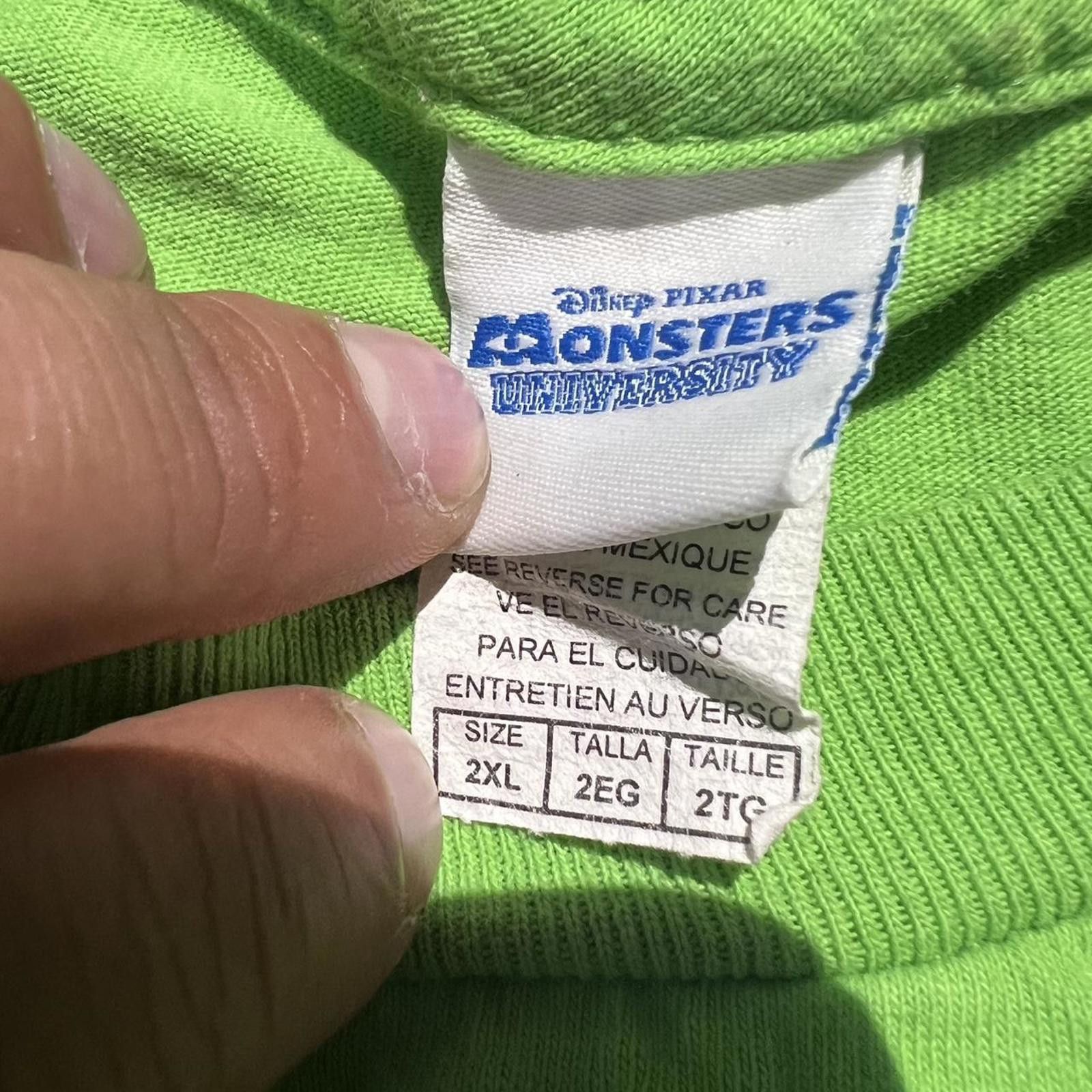 Disney Vintage Disney Pixar Monsters University Mike Wazowski tee Size US XXL / EU 58 / 5 - 4 Thumbnail