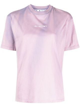 Off-White o1gr1nt1124 Laundry Casual T-Shirt in Lilac Size XXS / US 00 / IT 34 - 1 Thumbnail