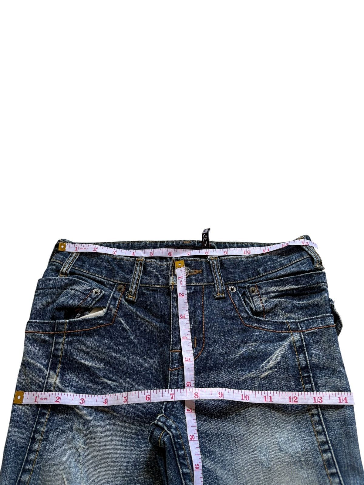 Japanese Brand Vintage Japanese Brand Thunder Wash Distressed Flare Jeans Size US 28 / EU 44 - 12 Thumbnail
