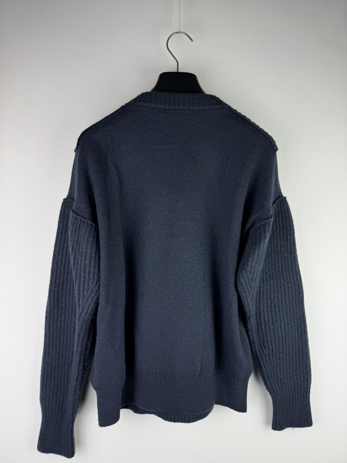 Alexander Wang Alexander Wang Pullover Gestrickt V-Ausschnitt Marineblau Size S / US 4 / IT 40 - 6 Thumbnail