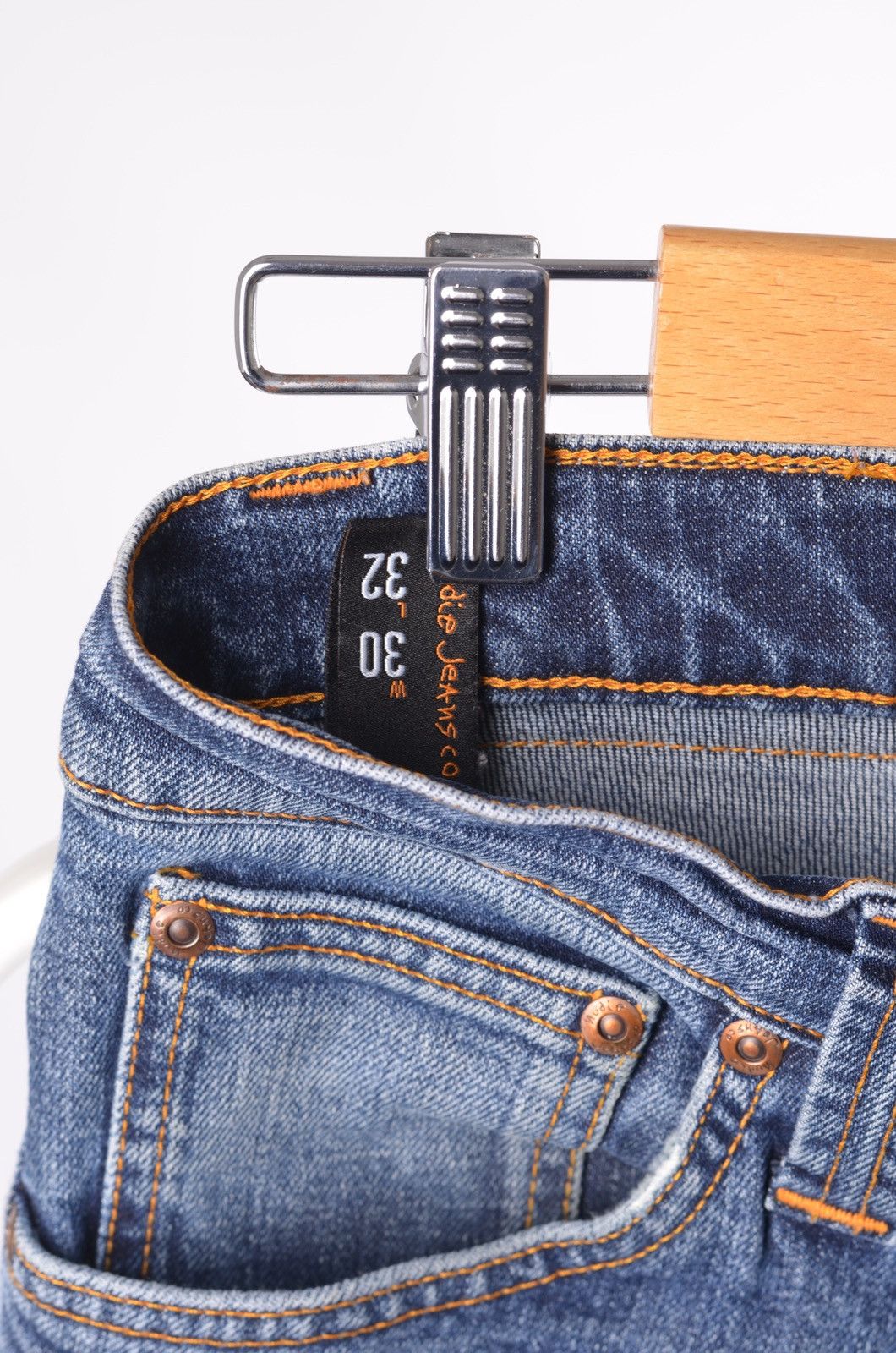 Nudie Jeans Nudie Jeans Grim Tim Org. Twisted Blue Denim Pants 30 Size US 30 / EU 46 - 4 Thumbnail