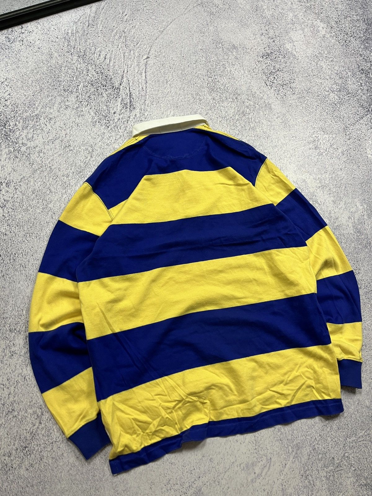Polo Ralph Lauren × Vintage Vintage 90’s Polo Ralph Lauren 🇺🇦 Striped Rugby Shirt Y2k Size US M / EU 48-50 / 2 - 9 Thumbnail