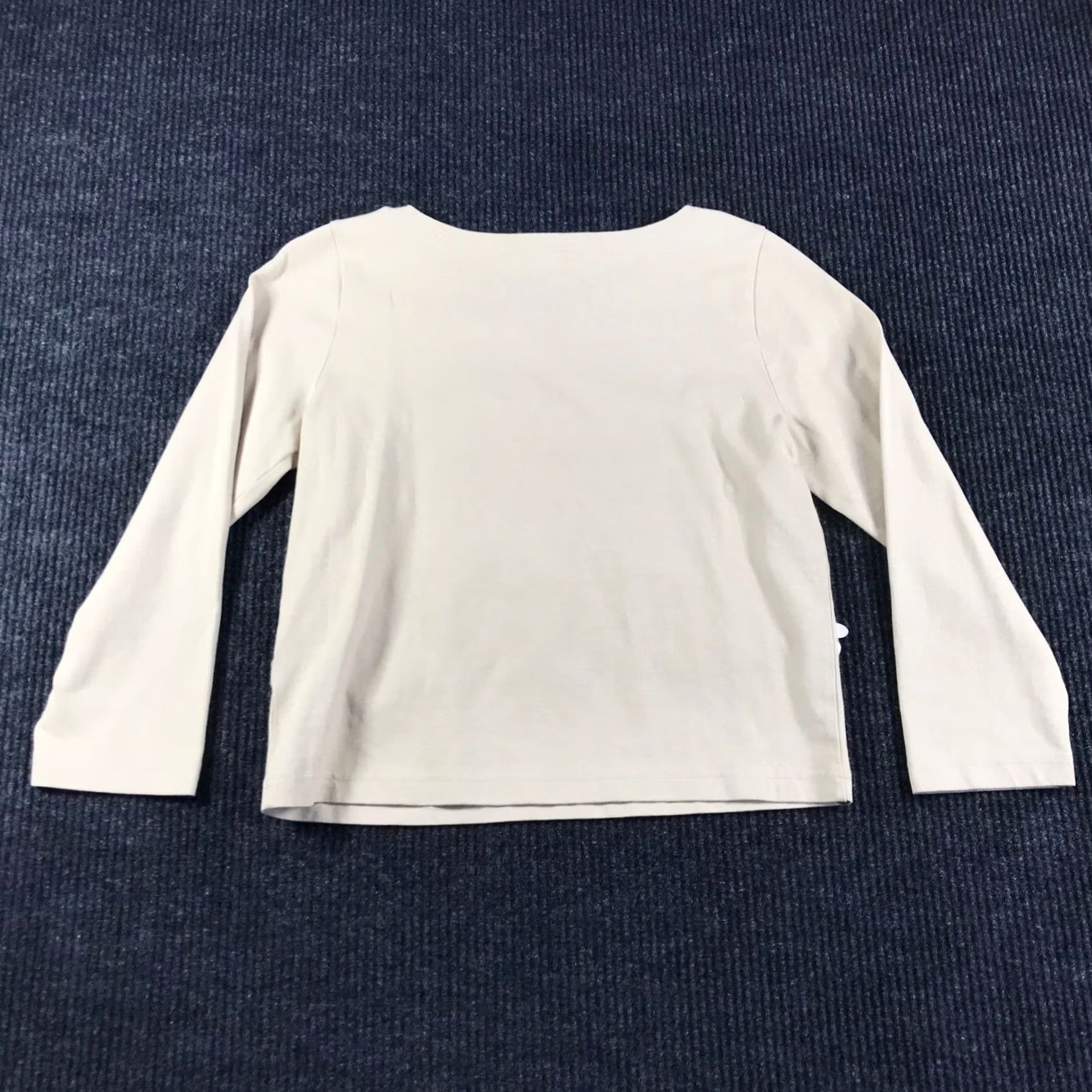 J.Crew J.Crew Womens Beige Sequin Floral Embellished Long Sleeve Top Size S Boat Neck Shirt Womens Size S / US 4 / IT 40 - 4 Thumbnail