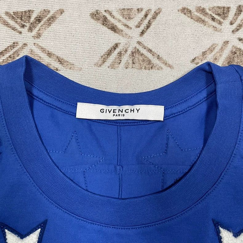 Givenchy Givenchy Blue Five-Pointed Star T-Shirt Size US L / EU 52-54 / 3 - 4 Thumbnail