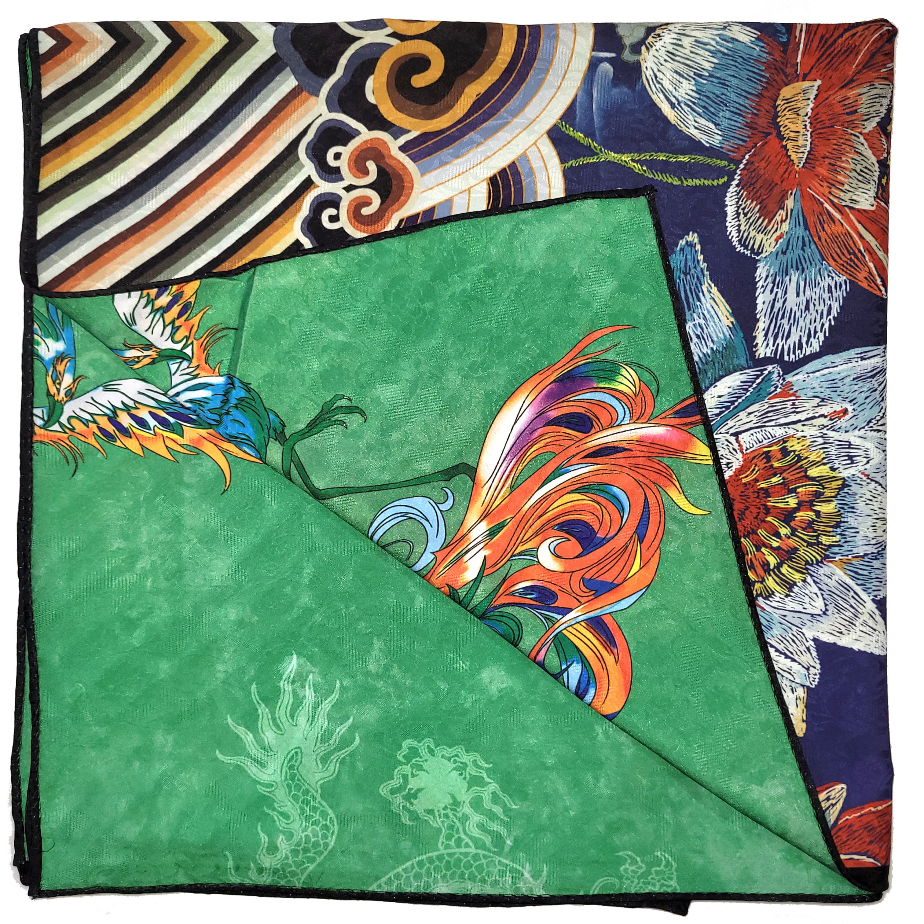 Other NWT Double-Sided Silk Scarf 27"x70" Long Rectangle 3334 Size ONE SIZE - 5 Thumbnail