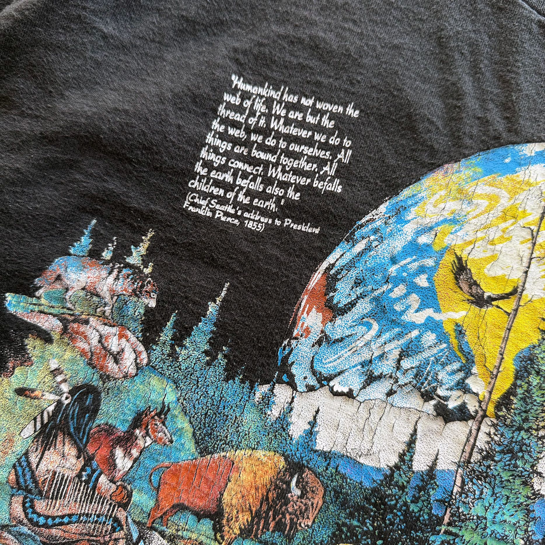 Vintage 1990s Vintage Nature Earth Day Bear Country Tee Size US XL / EU 56 / 4 - 5 Thumbnail