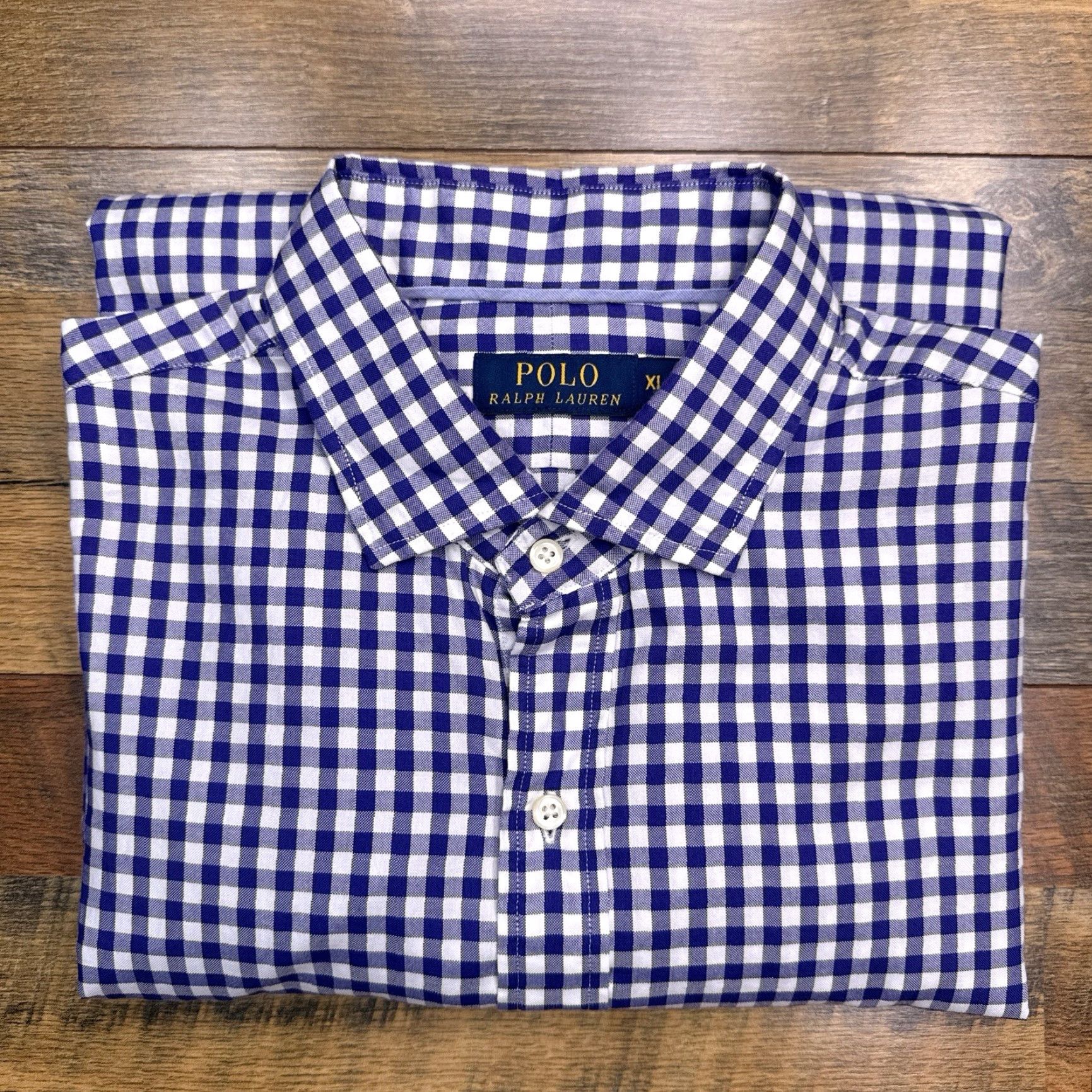 Polo Ralph Lauren Polo Ralph Lauren Shirt Oxford Mens XL Button-Up Blue Check Shirt Classic Preppy Button-Down Mens XL Blue Check Polo Ralph Lauren Button-Up Size US XL / EU 56 / 4 - 2 Thumbnail