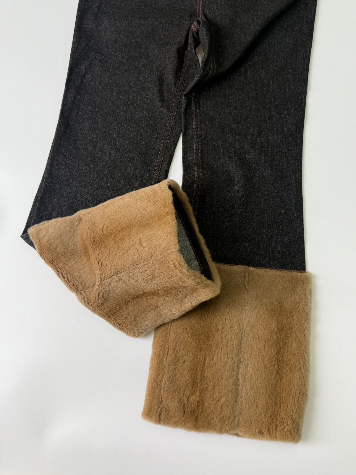 Dolce & Gabbana Rare Dolce & Gabbana F/W 1999 Fur Cuff Pants Size 27" / US 4 / IT 40 - 6 Thumbnail