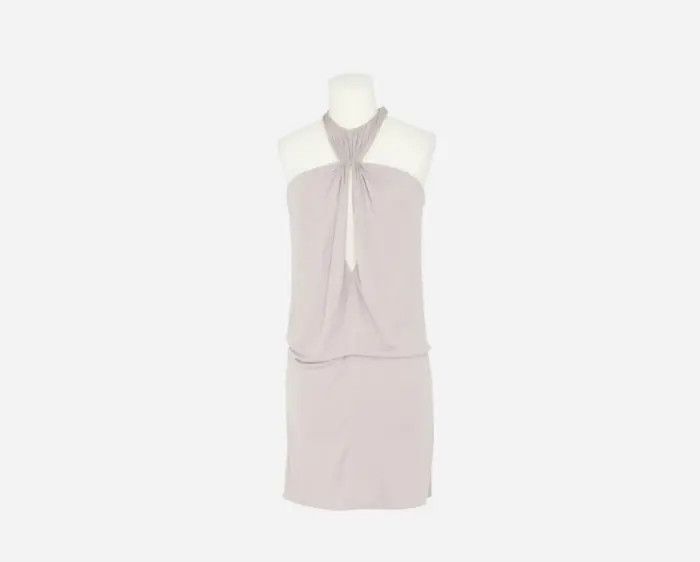 Saint Laurent Paris o1tp1o1224 Draped Dress In Jersey in Lilac Size XS / US 0-2 / IT 36-38 - 1 Preview