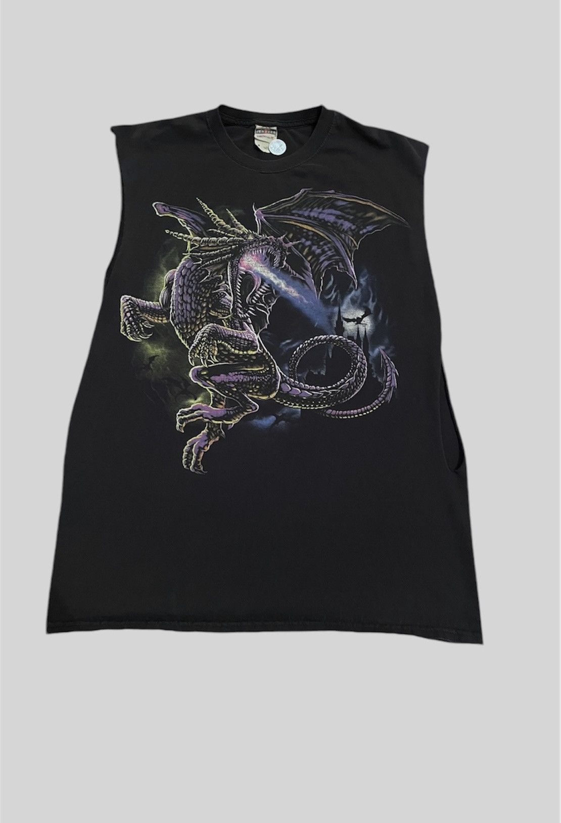 Other black sleeveless gym cutoff Dragon y2k shirt Size Medium Size US M / EU 48-50 / 2 - 1 Thumbnail
