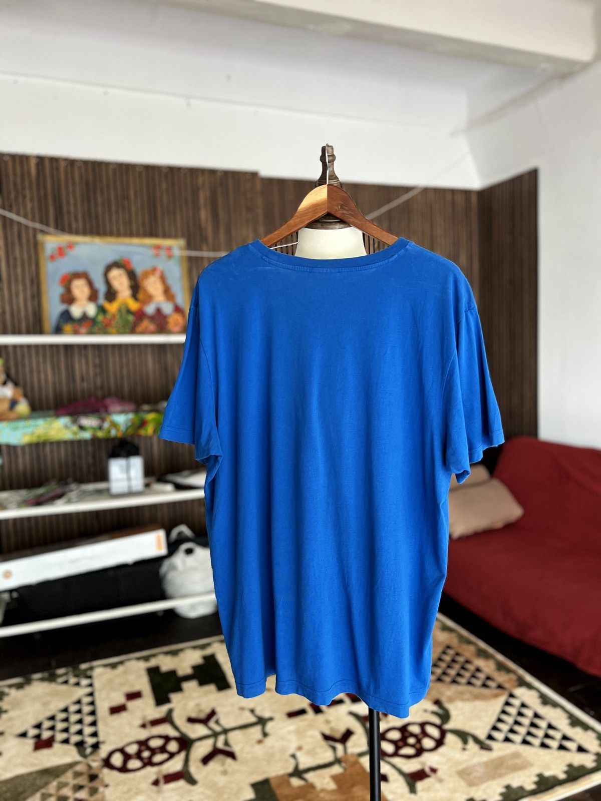 Adidas Adidas Men’s Blue Short Sleeve T-Shirt Big Print Size US XL / EU 56 / 4 - 3 Thumbnail