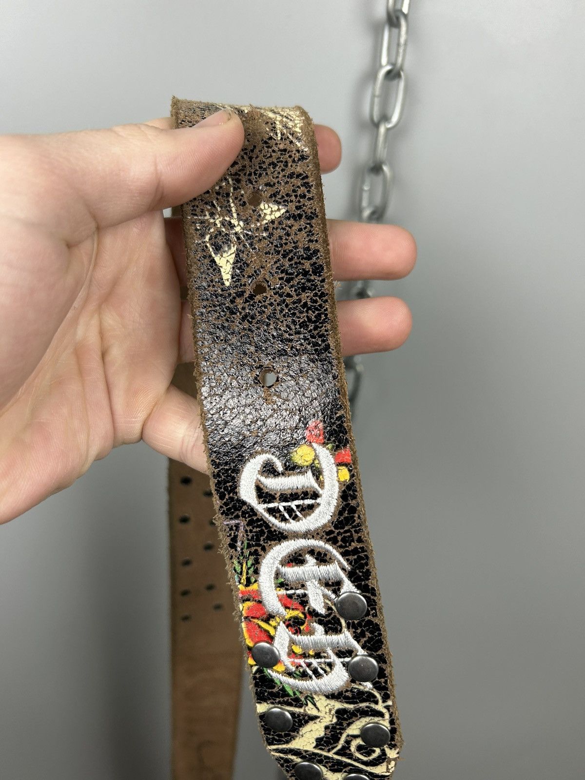 Christian Audigier × Ed Hardy × Vintage Vintage Ed Hardy By Christian Audigier Tattoowear Belt Size ONE SIZE - 16 Thumbnail