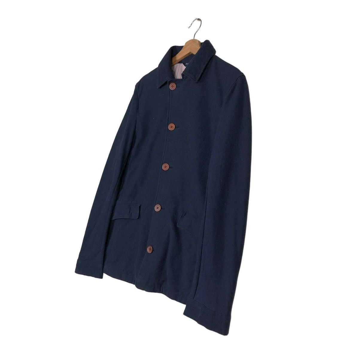 Japanese Brand 🔥VINTAGE CHORE JACKET BUTTON STRIPED LINING SHIPS JAPAN Size US XL / EU 56 / 4 - 2 Thumbnail