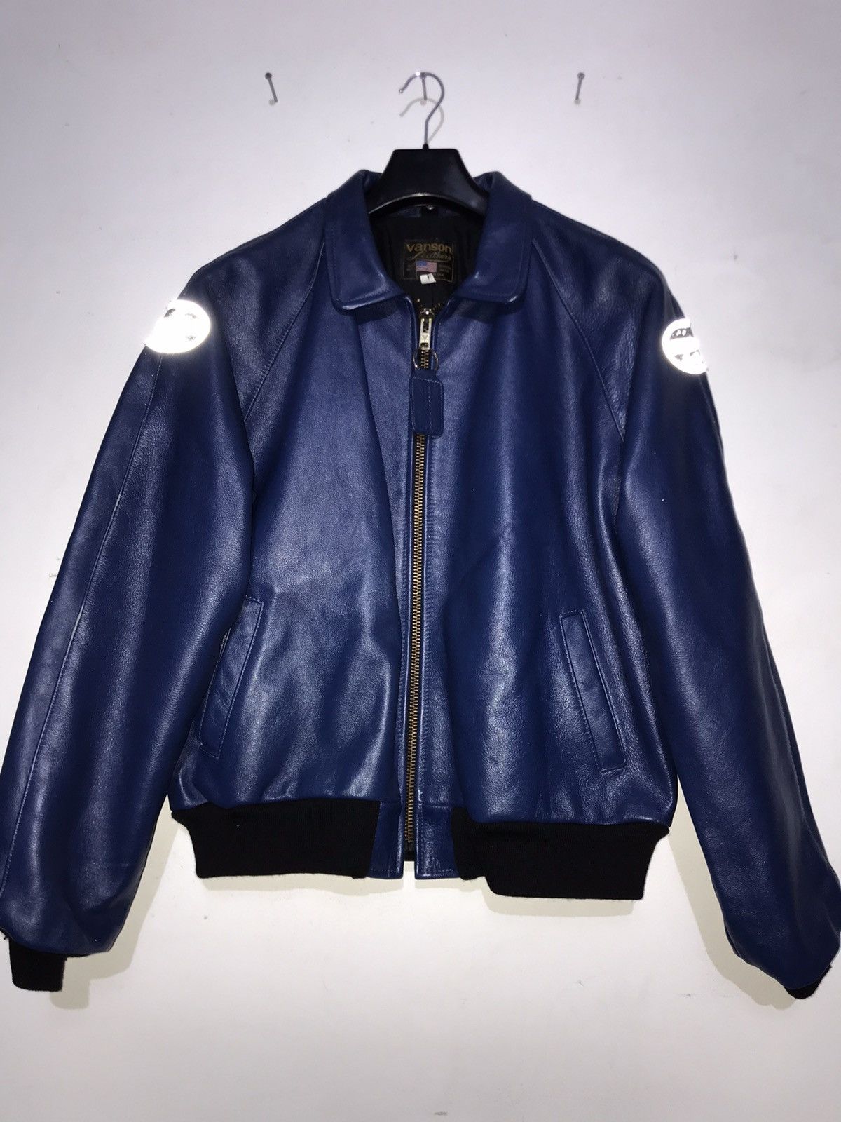 Vanson Leathers VANSON STADIUM JACKET 54 Size US L / EU 52-54 / 3 - 2 Thumbnail