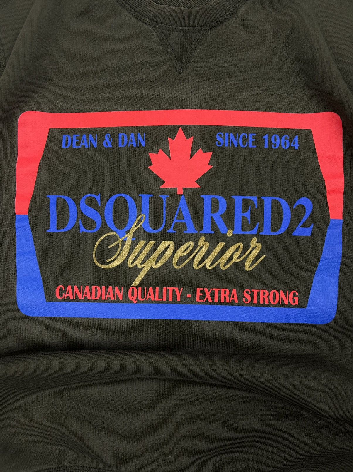 Dsquared2 Luxury Dsquared2 Superior Graphic Sweatshirt Green Vintage Size US M / EU 48-50 / 2 - 5 Thumbnail