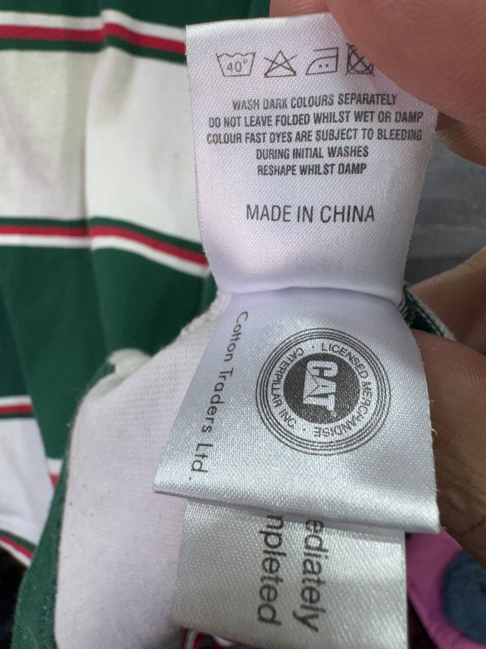 Cotton Traders Leicester Tiger Jersey Rugby Shirt Green White Cotton Trader Size US L / EU 52-54 / 3 - 15 Thumbnail