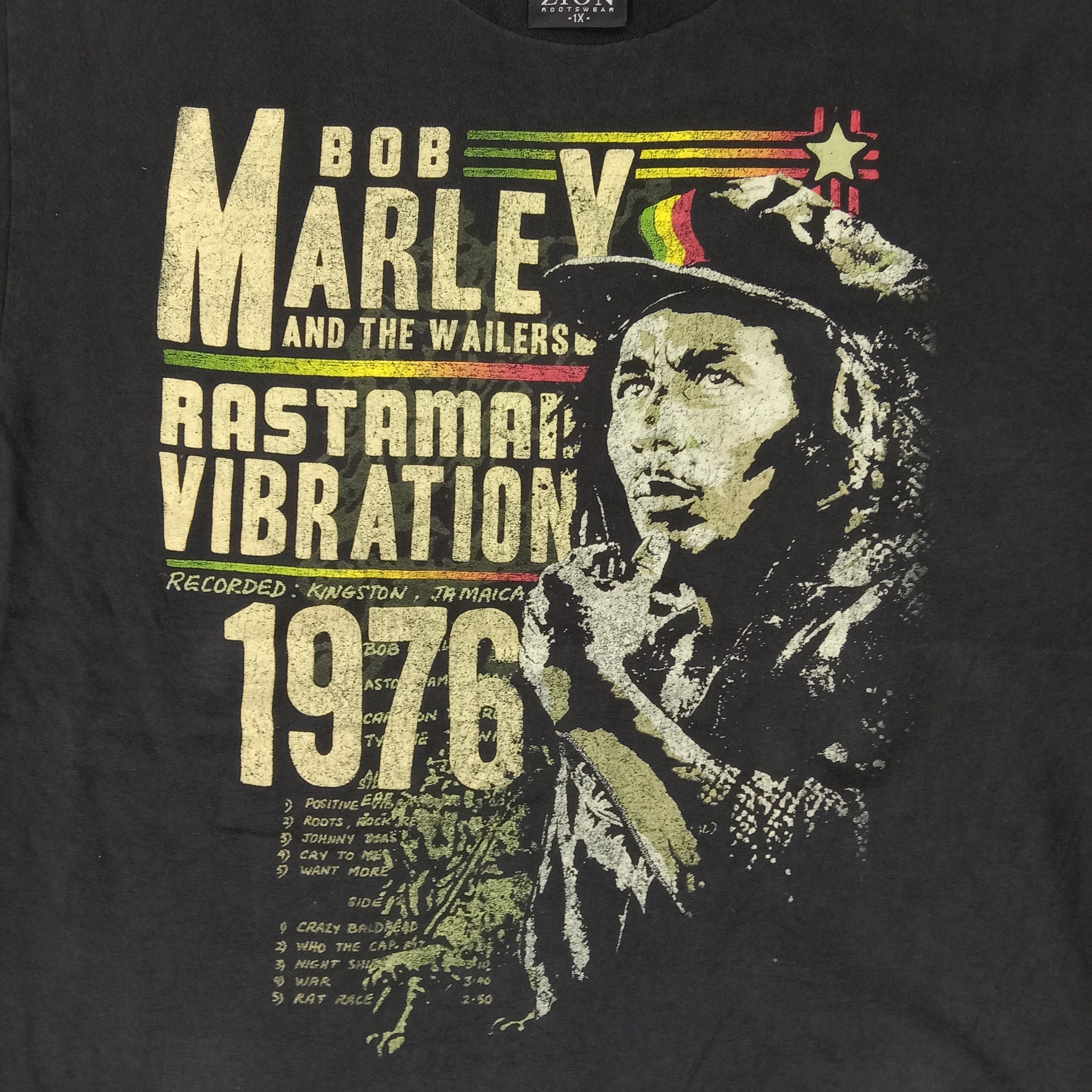 Bob Marley × Vintage Bob Marley Singer Songwriter Reggae Tshirt Size US XL / EU 56 / 4 - 4 Thumbnail