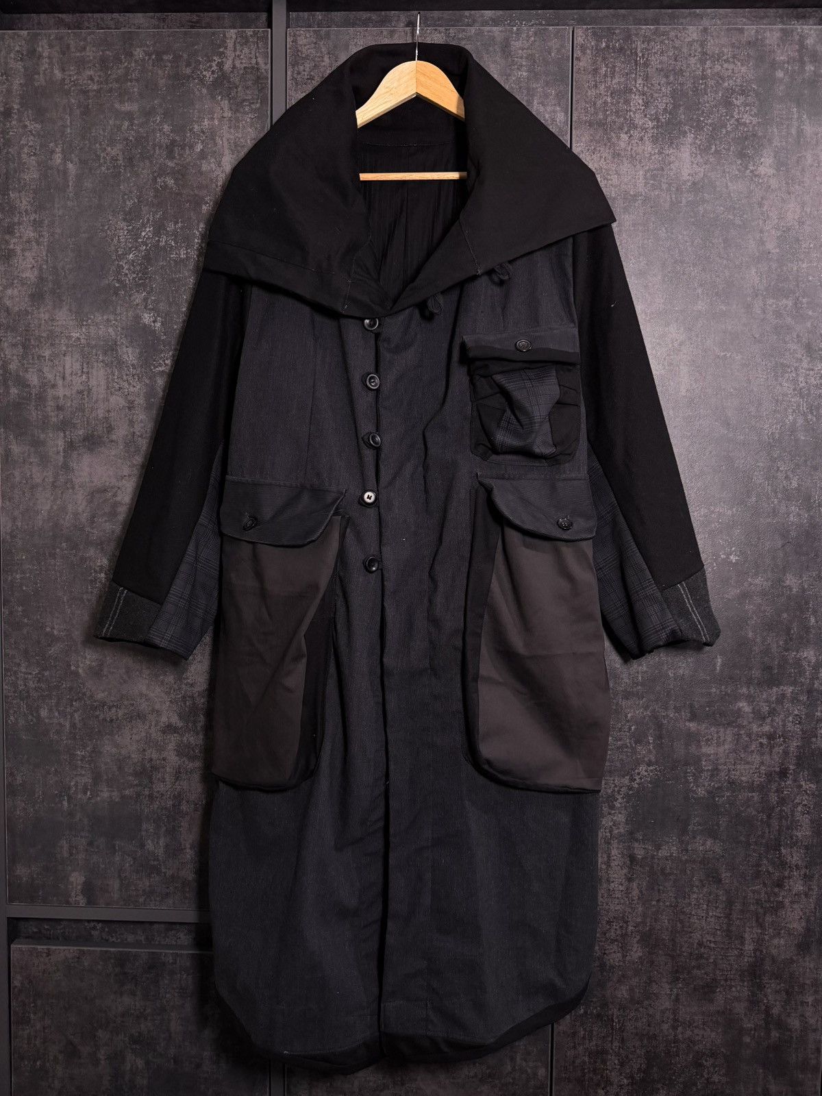 Tornado Mart Archive Tornado Mart Rebuild Coat Yohji Junya Miyake Acronym Size US L / EU 52-54 / 3 - 7 Thumbnail