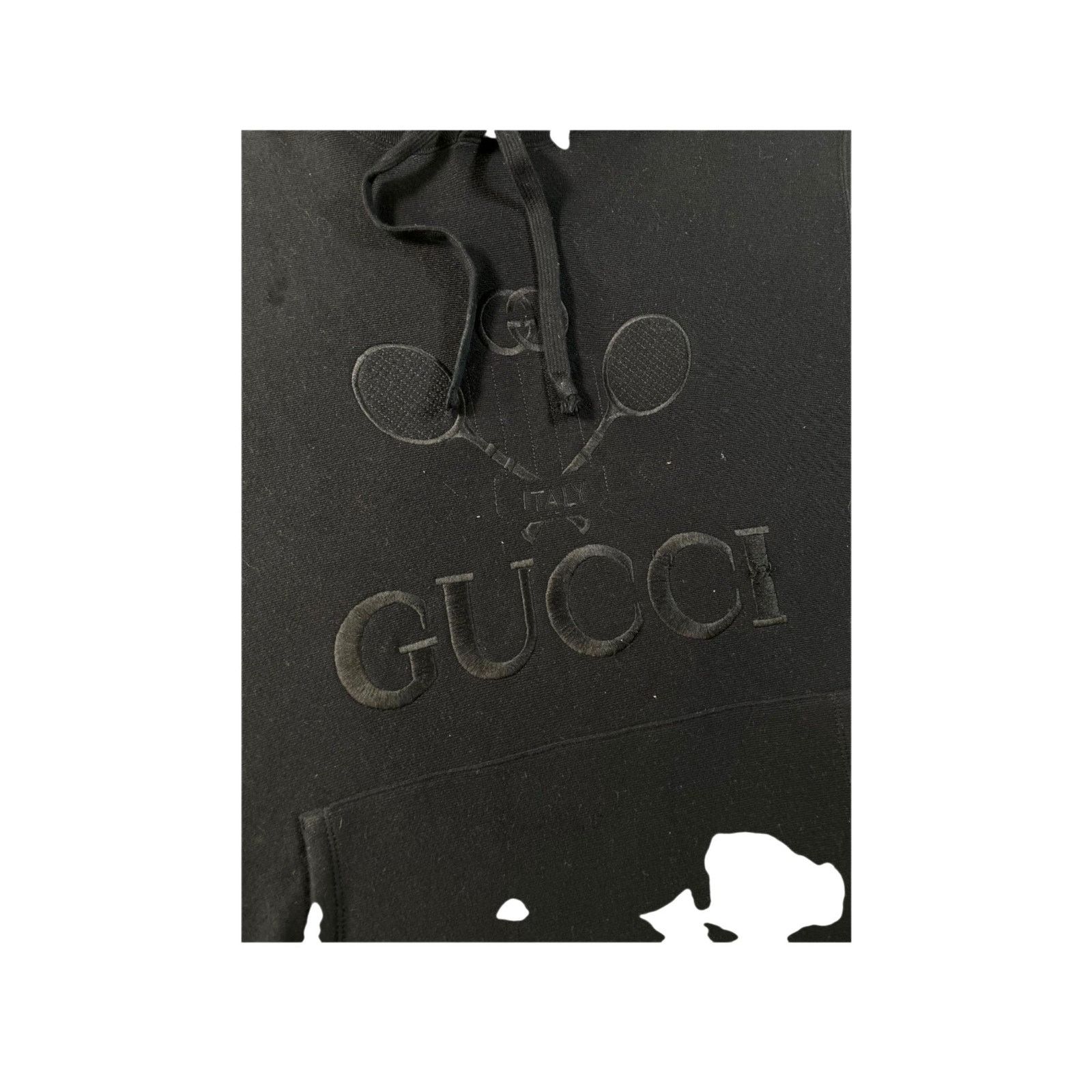 Gucci Gucci "Mono Tennis" Black Hoodie Size US XXL / EU 58 / 5 - 2 Thumbnail
