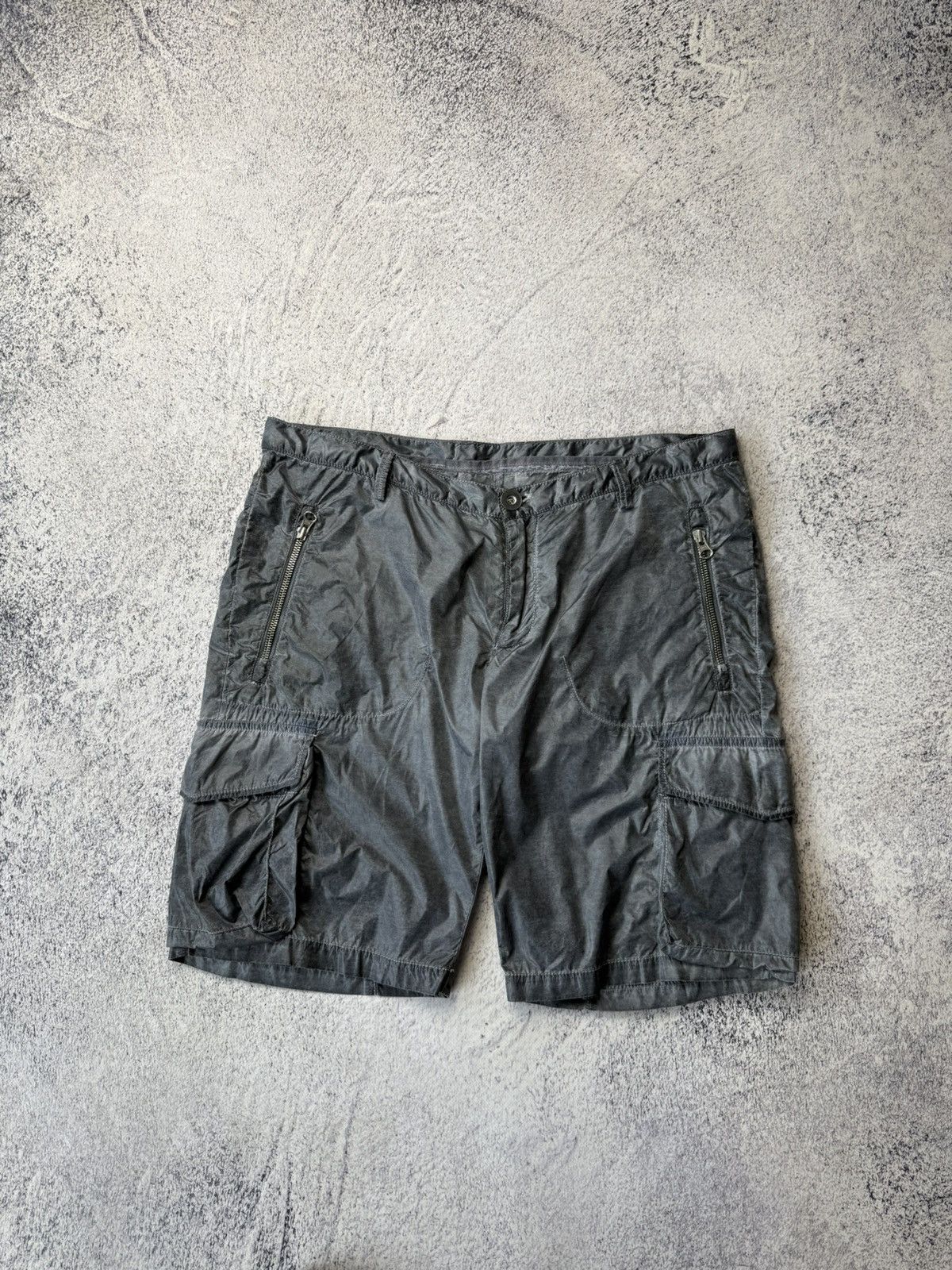 Vintage David Mayer Noman Nylon Metal cargo Shorts Stone Island Styl Size US 32 / EU 48 - 1 Thumbnail