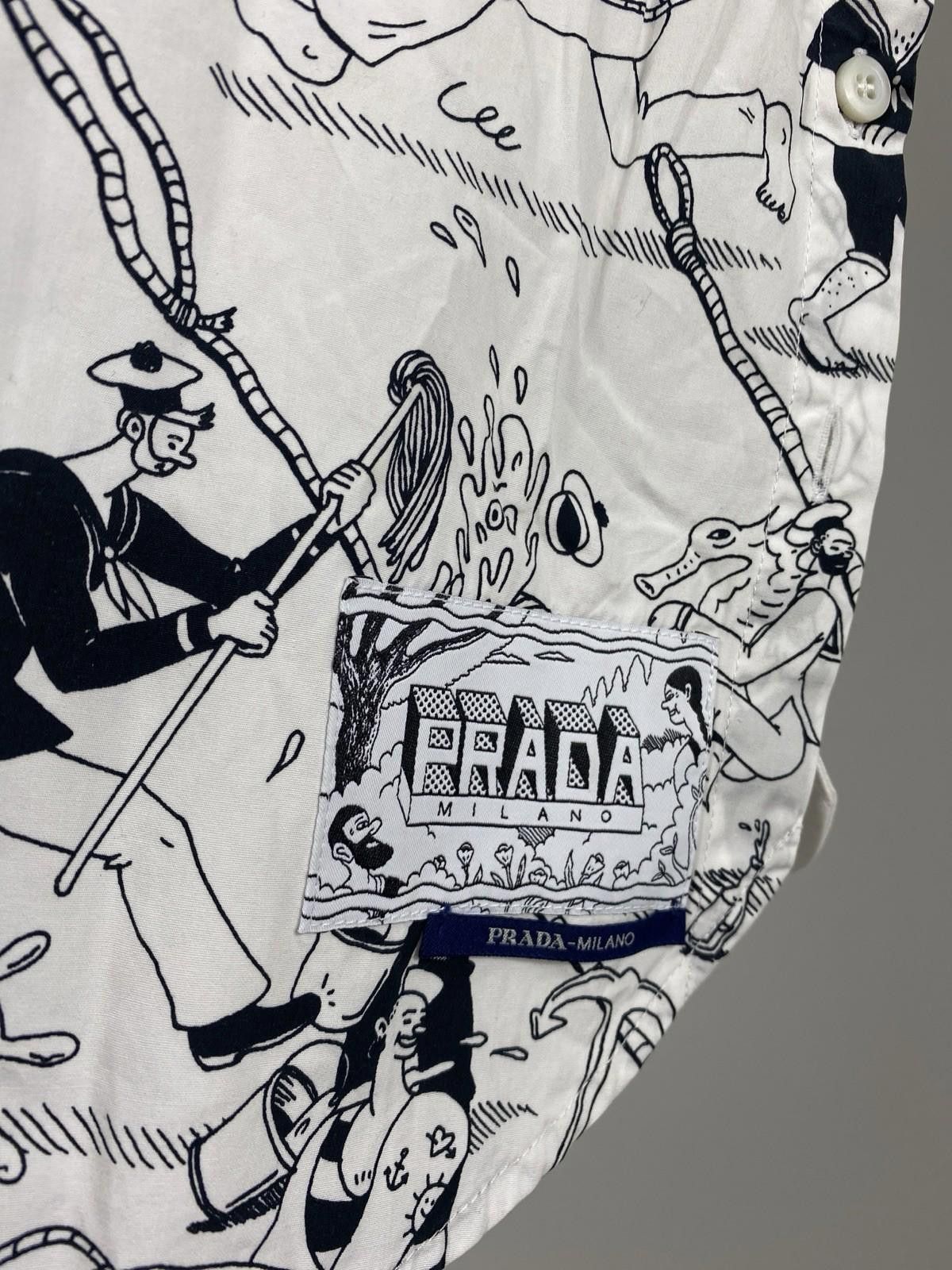 Prada Prada Pop - Line Womens Comic Graphic T - Shirt Size M / US 6-8 / IT 42-44 - 2 Thumbnail