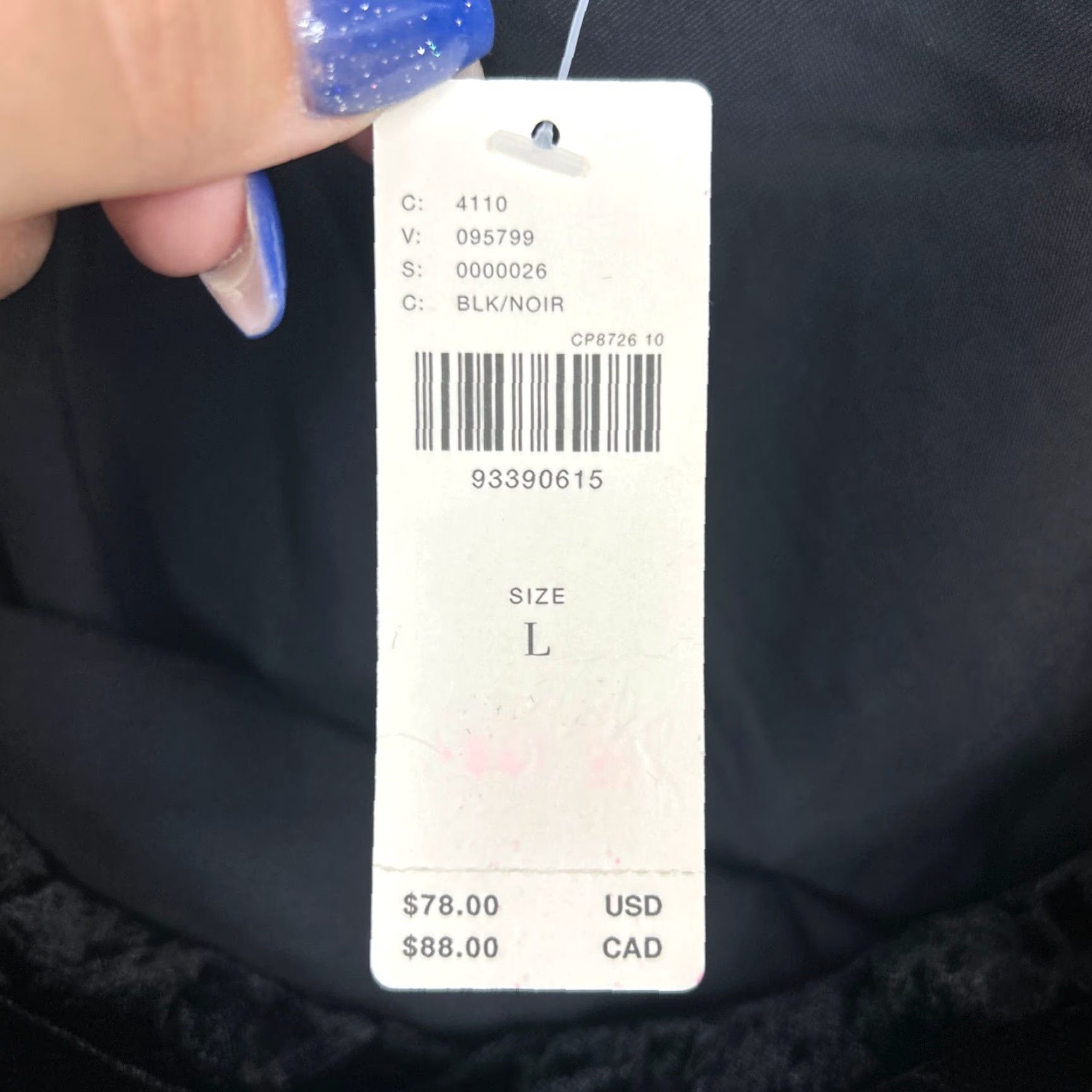 Anthropologie Anthropologie Womens Crop Tube Top Black Velvet Sleeveless Large Blouse Casual Streetwear Preppy Normcore Going Out Womens Size L / US 10 / IT 46 - 3 Thumbnail