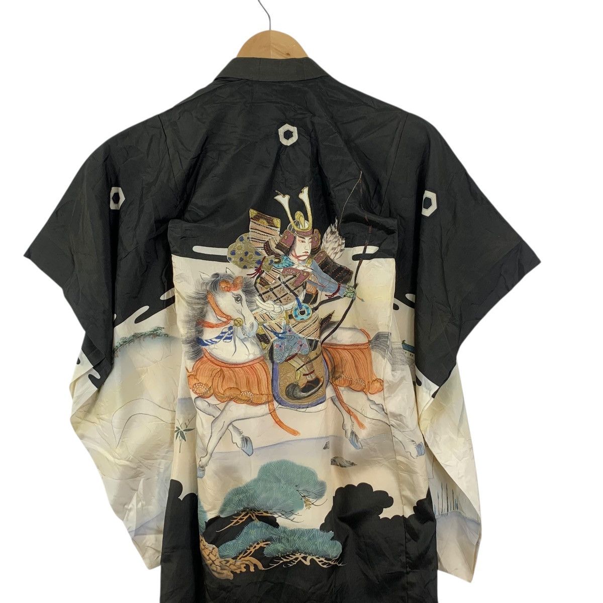 Vintage Vintage 70s KIMONO JAPAN SAMURAI EDO Traditional Geisha Robe Size XXL / US 16-18 / IT 52-54 - 8 Thumbnail