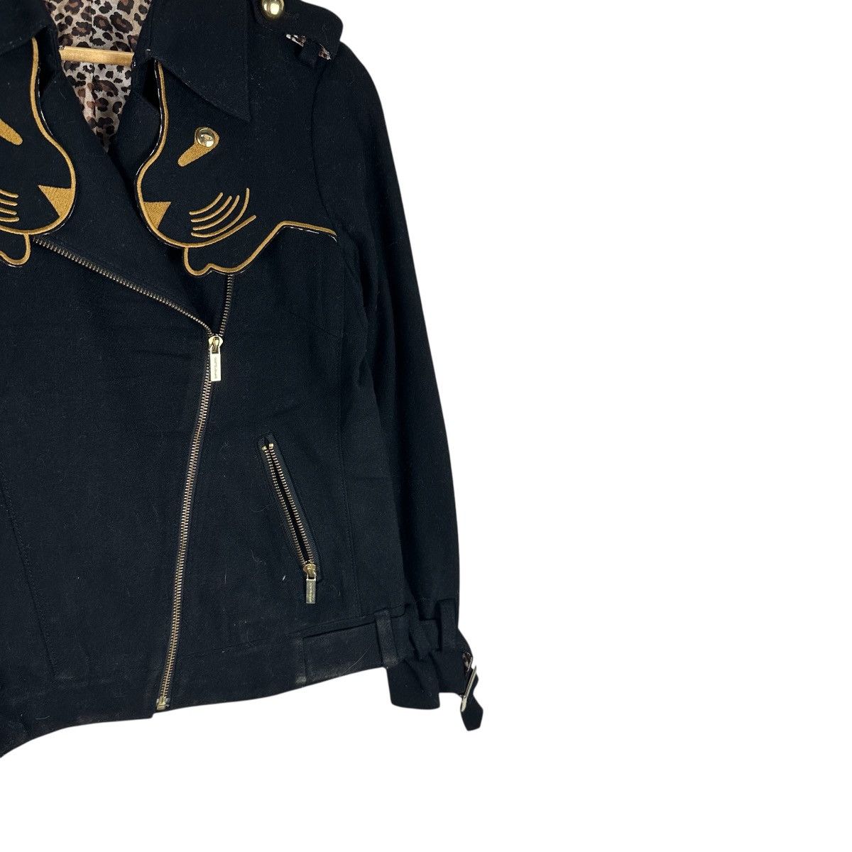 Jean Charles De Castelbajac CASTELBAJAC WOOL DOUBLE COLLAR LEOPARD JACKET Size S / US 4 / IT 40 - 4 Thumbnail