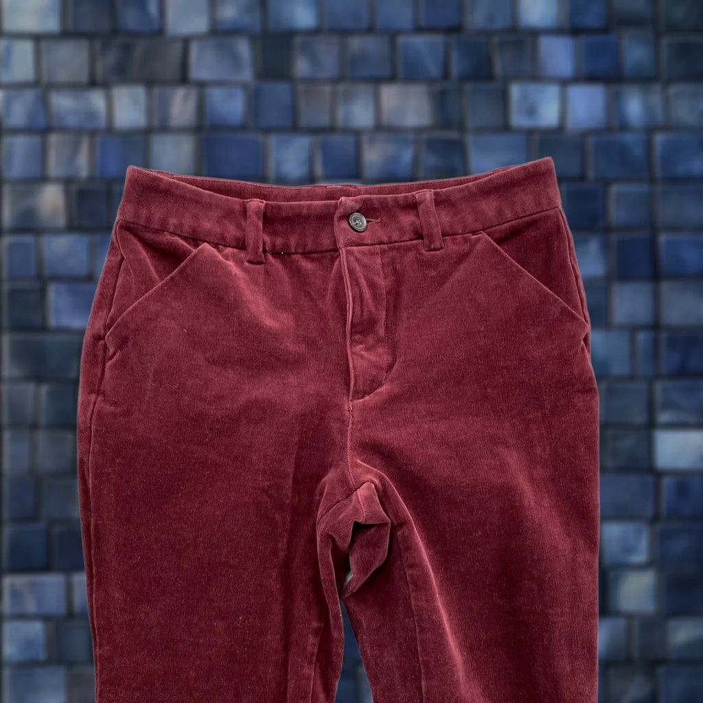 Duluth Trading Company Duluth Corduroy High Rise Burgundy Ankle Pants Women’s Size 8 Slim Skinny City Style Crew? Size 30" / US 8 / IT 44 - 1 Thumbnail