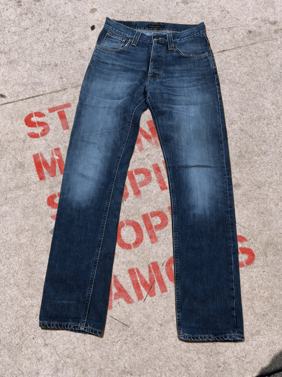 Nudie Jeans 🔥VINTAGE FADED Y2K NUDIE JEANS🔥 Size US 30 / EU 46 - 1 Thumbnail