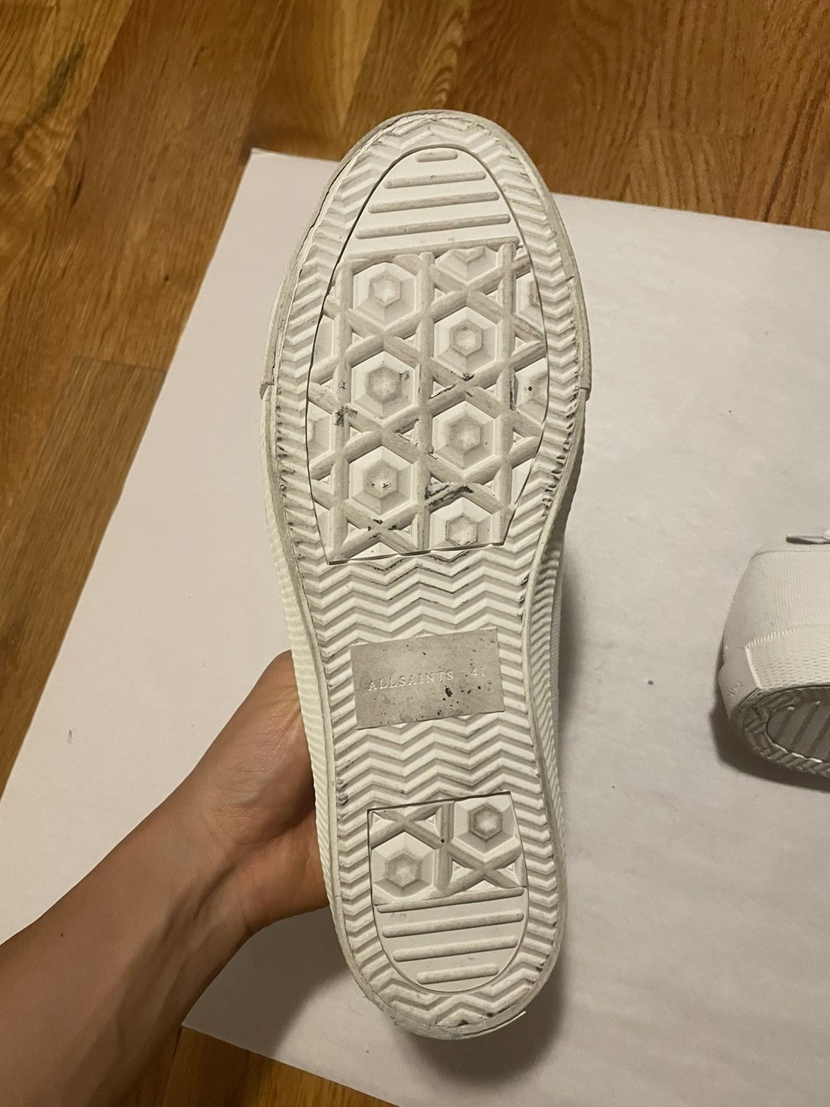 Allsaints Allsaints ashen white sneakers Size US 8 / EU 41 - 3 Thumbnail
