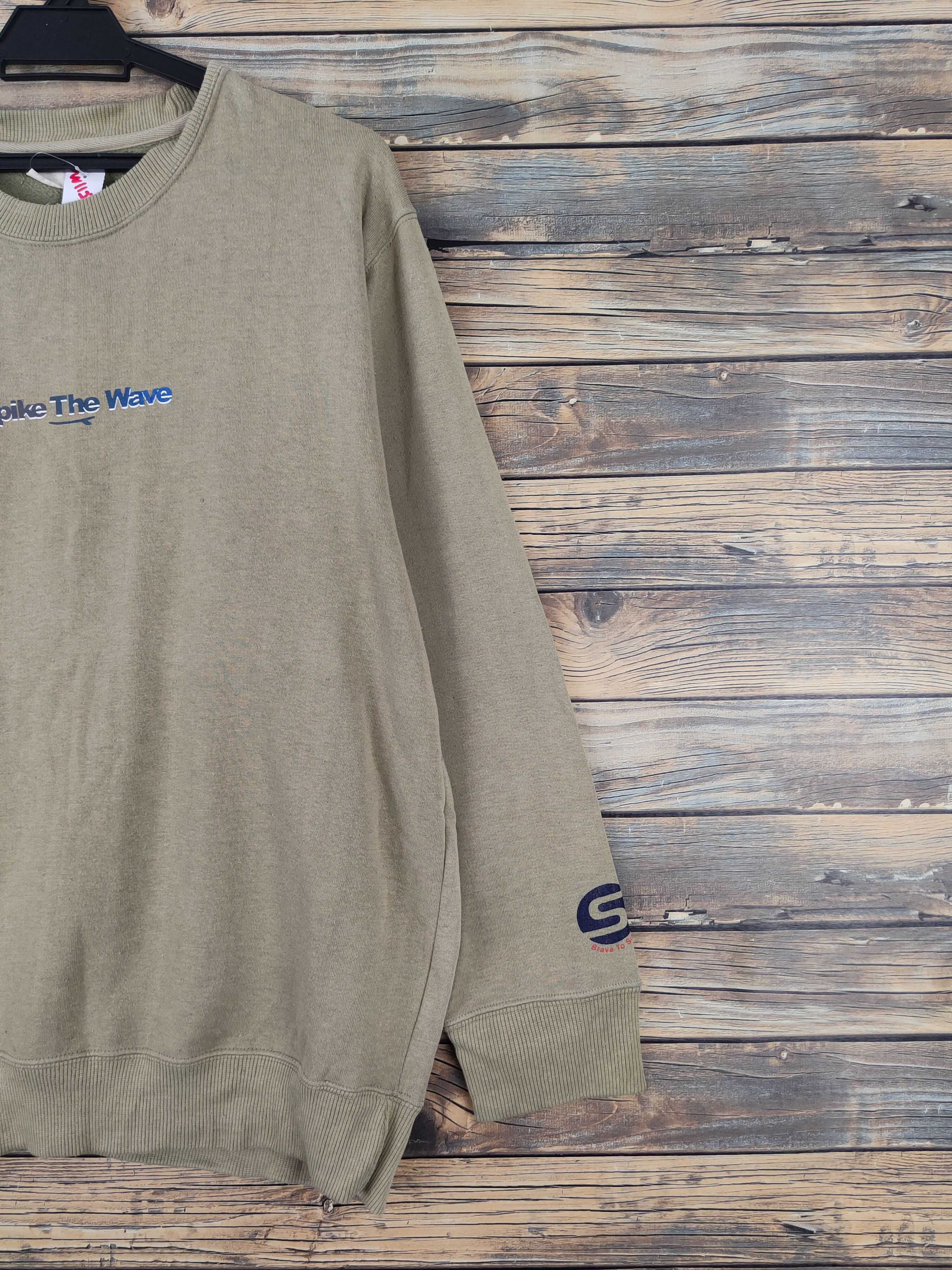 Japanese Brand × Vintage Modern Label long board Light Olive Sweatshirts #W1127 Size US L / EU 52-54 / 3 - 7 Thumbnail