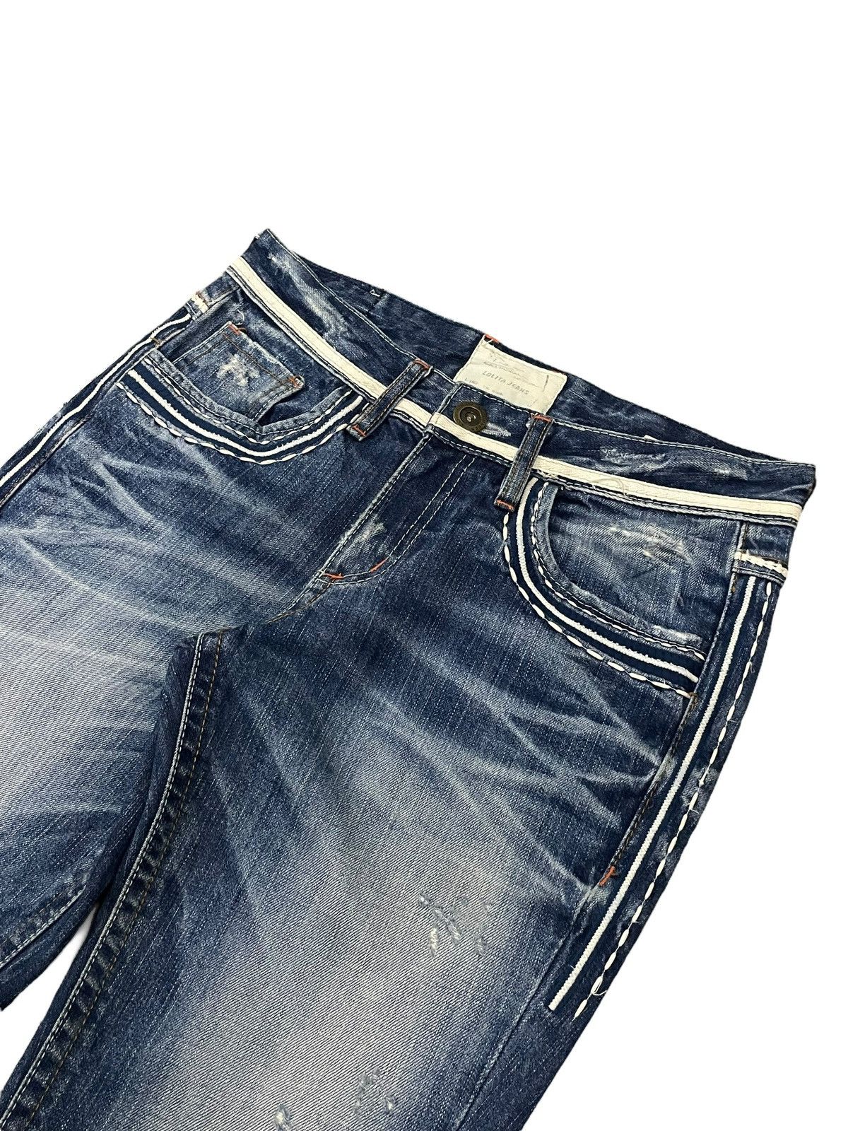 Vtg Y2K Japanese Strong Distinctive Stitch Style Flare Jeans