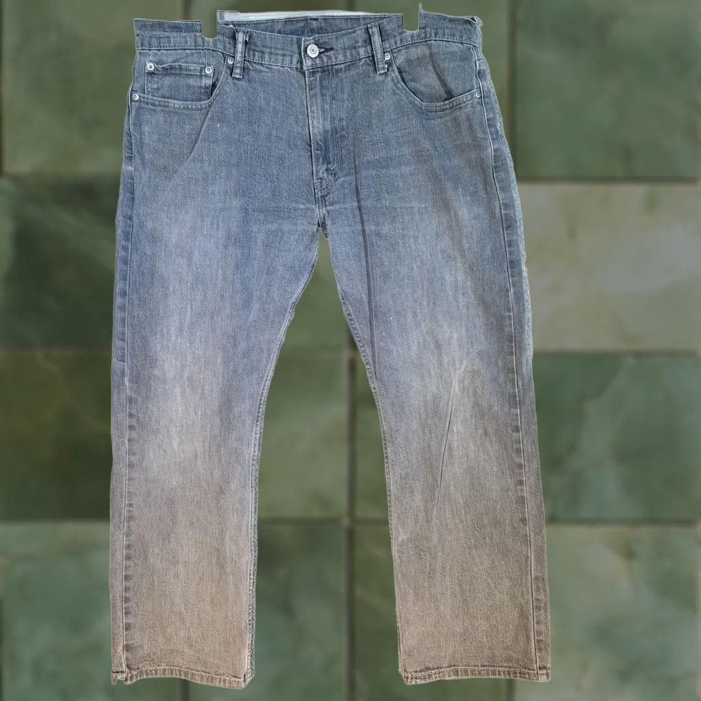 Levi's Levi's 514 Jeans Mens 36x30 Gray Light Wash Straight Denim Stretch Zip Fly Size US 36 / EU 52 - 1 Thumbnail