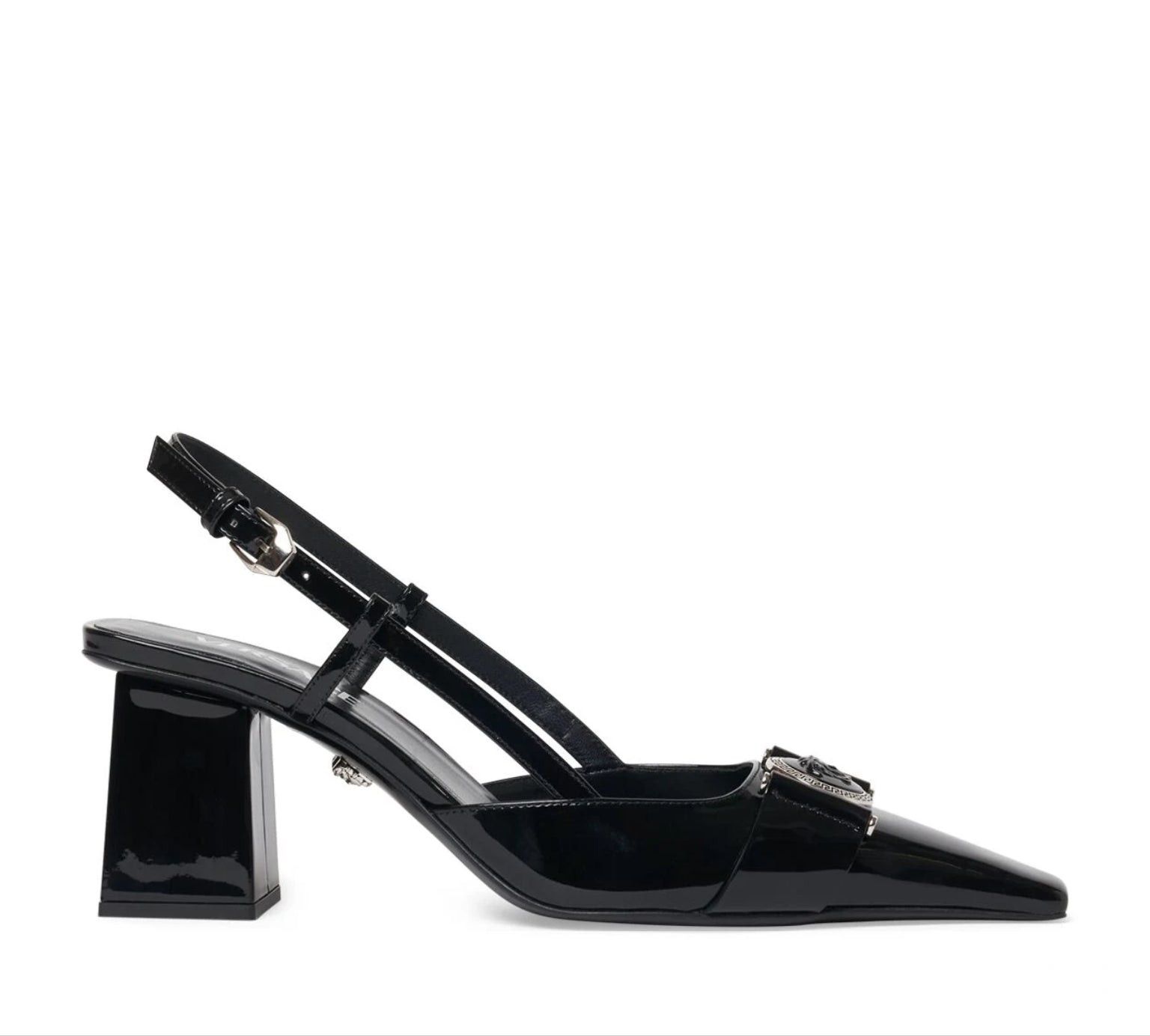Versace Versace Medusa Buckle Paten Slingback Pumps 70mm SIZE 41.5 Size ONE SIZE - 1 Thumbnail