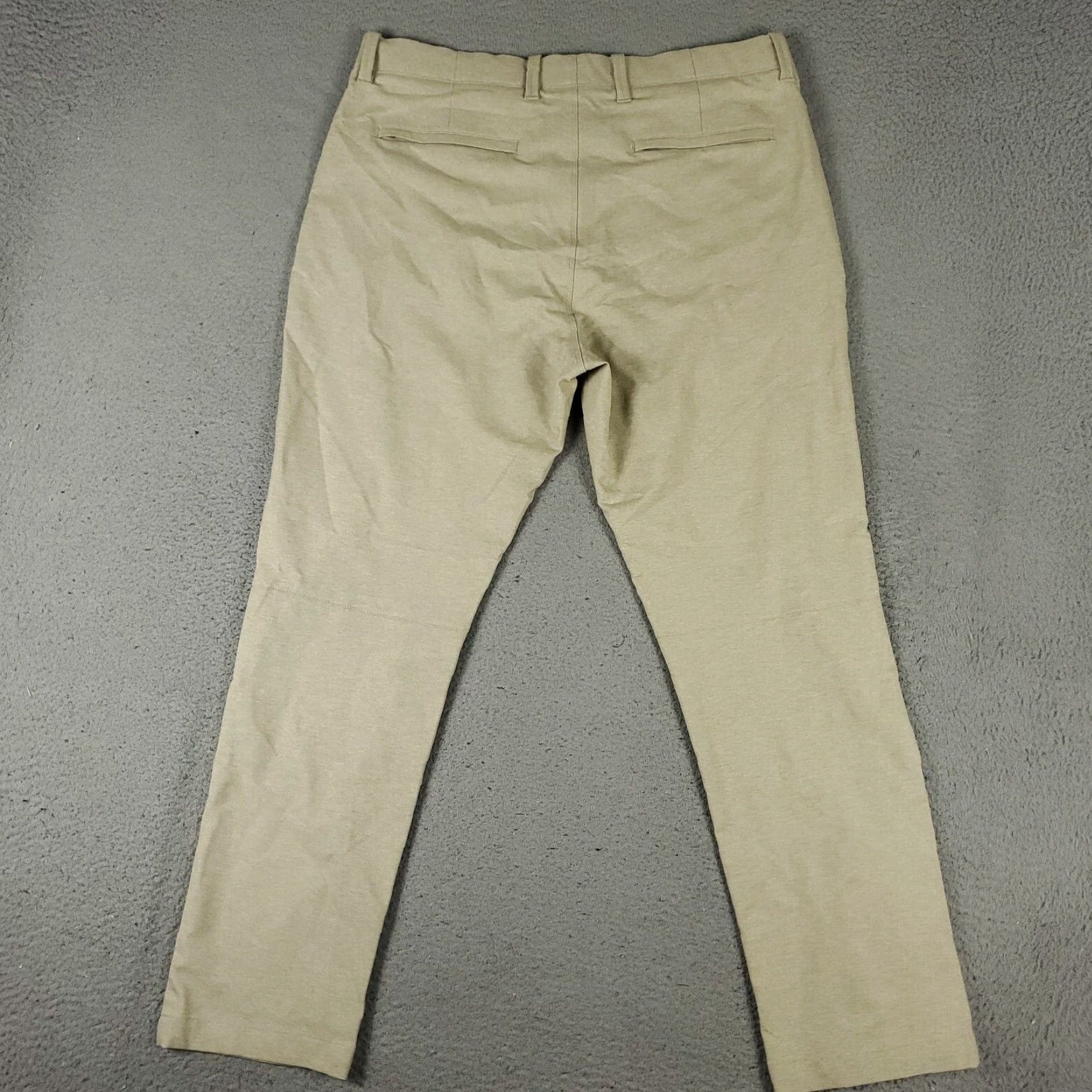 Tommy Bahama Tommy Bahama Pants Mens 36x29 Beige Polyester Flat Front Chino Trousers Size US 36 / EU 52 - 7 Thumbnail