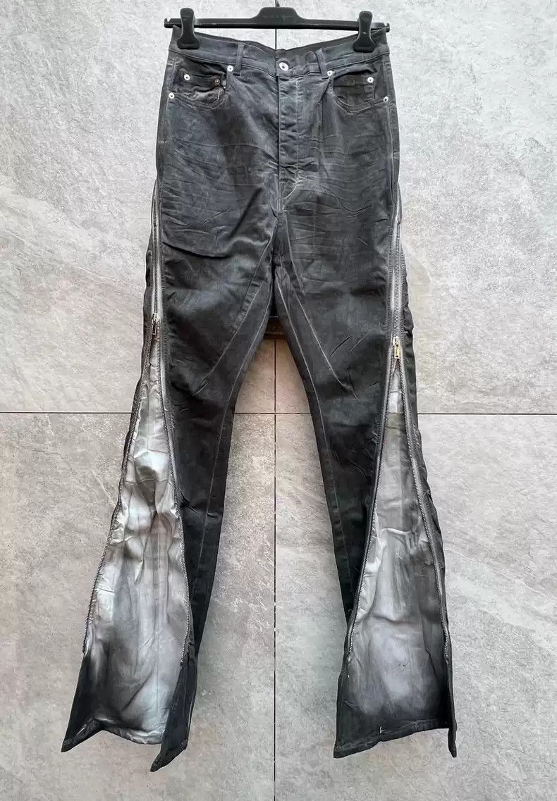 Rick Owens Rick Owens Zipper micro-pull high waist pants banana pants- Size US 31 - 1 Thumbnail