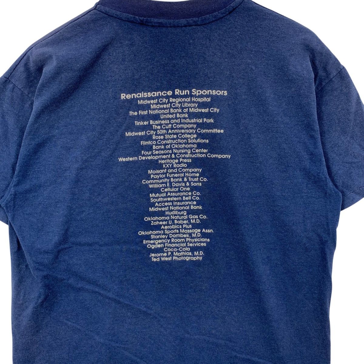 Vintage Vintage 1992 RENAISSANCE RUN MARATHON Charity Sun Faded Tee Size US L / EU 52-54 / 3 - 7 Thumbnail