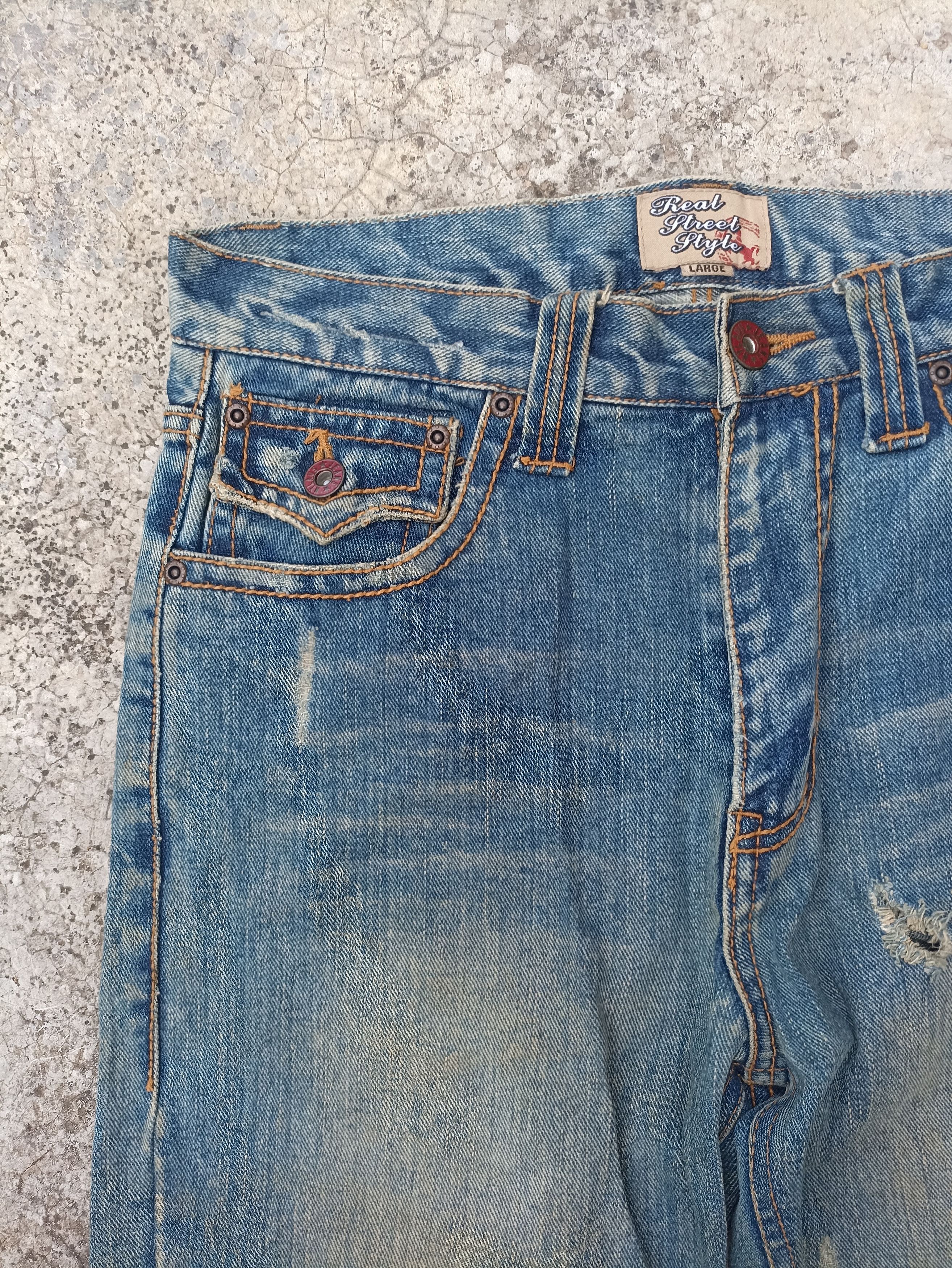Beauty Beast Flare Nylaus Jeans Distressed Denim Beauty Beast LGB Design Size US 30 / EU 46 - 3 Thumbnail