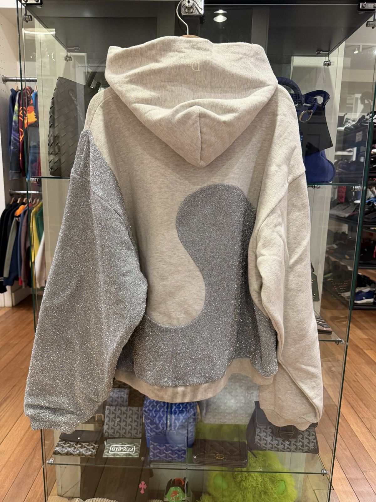 Dior × ERL Dior ERL Hooded Sweatshirt - Grey Size US XXL / EU 58 / 5 - 2 Thumbnail