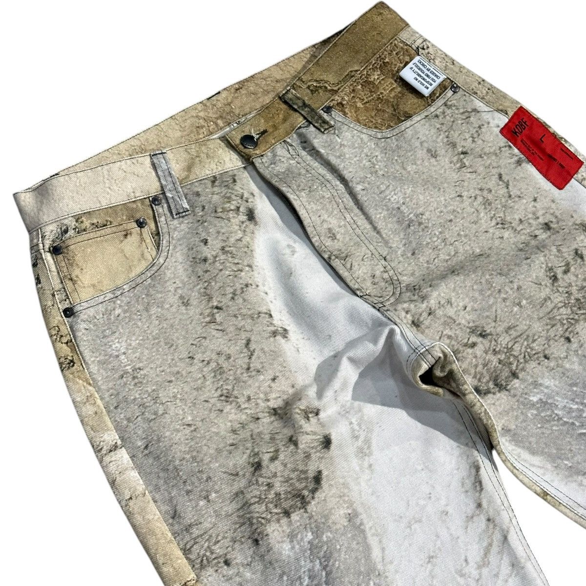 Designer Kids of broken future graphic denim Size US 34 / EU 50 - 3 Thumbnail