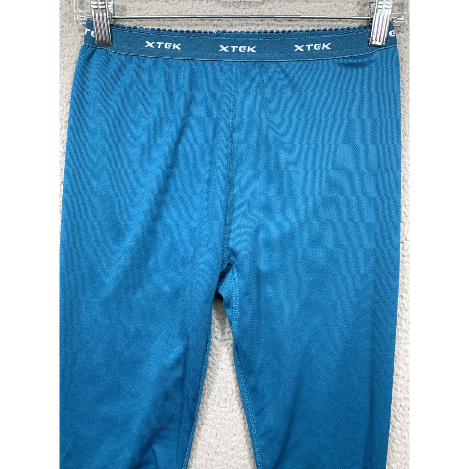 Vintage Xtek Blue Teal Leggings Size Small Athletic Workout Polyester Running Jogging Women's Skinny Compression Activewear Convenience: Pre-Owned Size 28" / US 6 / IT 42 - 2 Thumbnail
